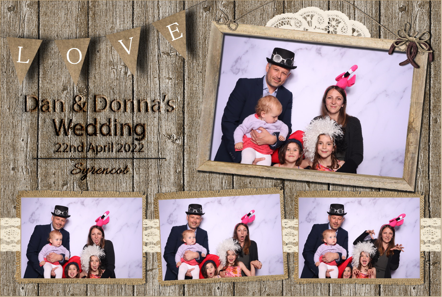 Dan & Donna | View more photos from the event at images.mobile-photo-booth.com/u/MobilePhotoBoothUK/Dan-Donna