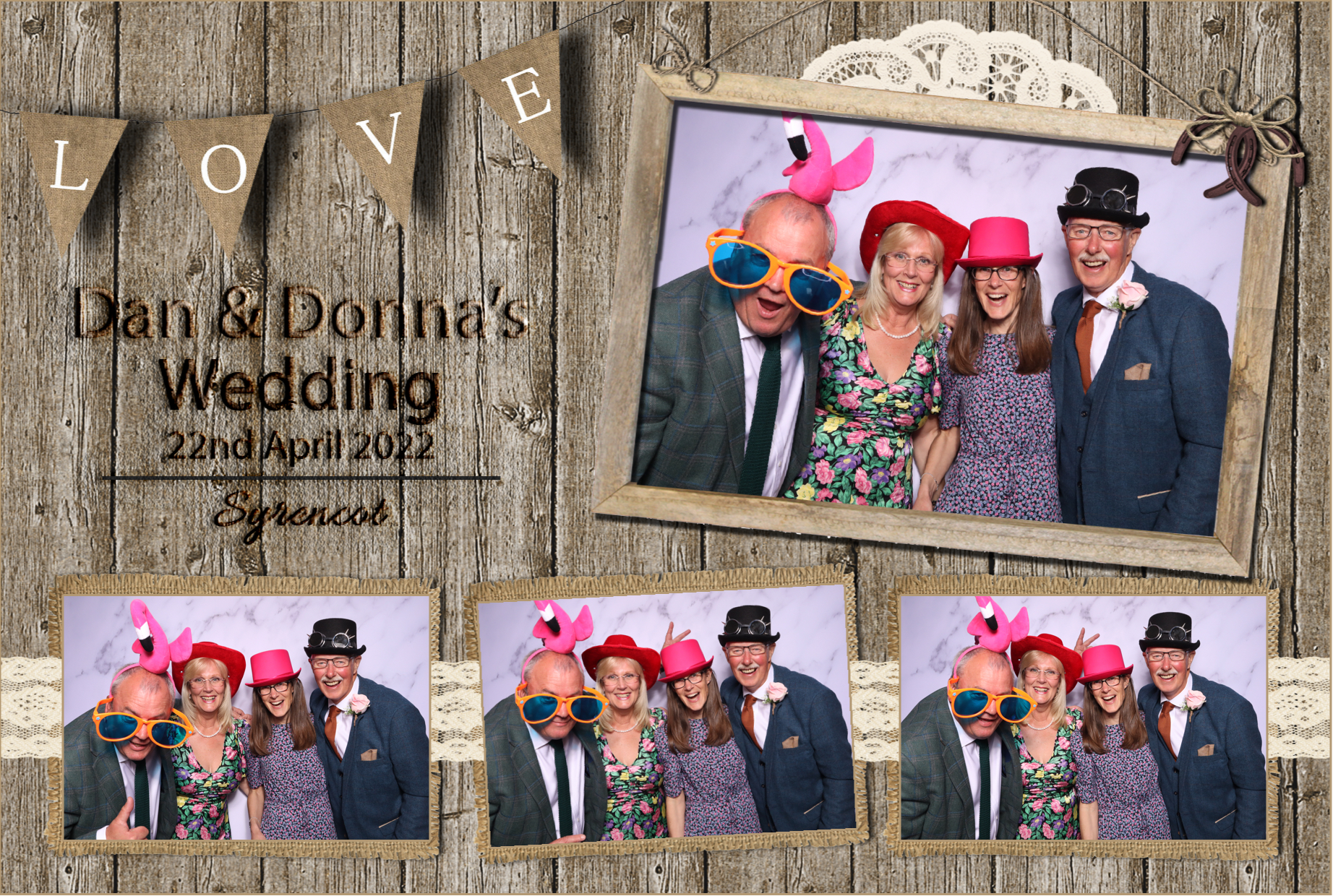 Dan & Donna | View more photos from the event at images.mobile-photo-booth.com/u/MobilePhotoBoothUK/Dan-Donna