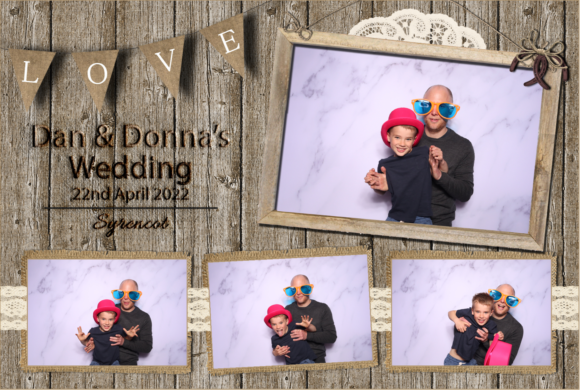 Dan & Donna | View more photos from the event at images.mobile-photo-booth.com/u/MobilePhotoBoothUK/Dan-Donna