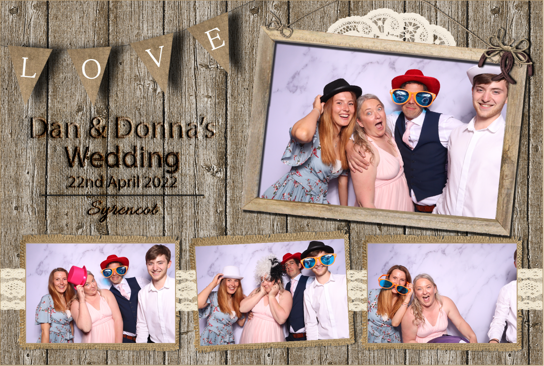 Dan & Donna | View more photos from the event at images.mobile-photo-booth.com/u/MobilePhotoBoothUK/Dan-Donna