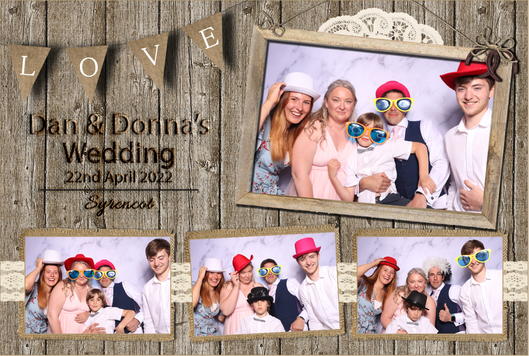 Dan & Donna | View more photos from the event at images.mobile-photo-booth.com/u/MobilePhotoBoothUK/Dan-Donna