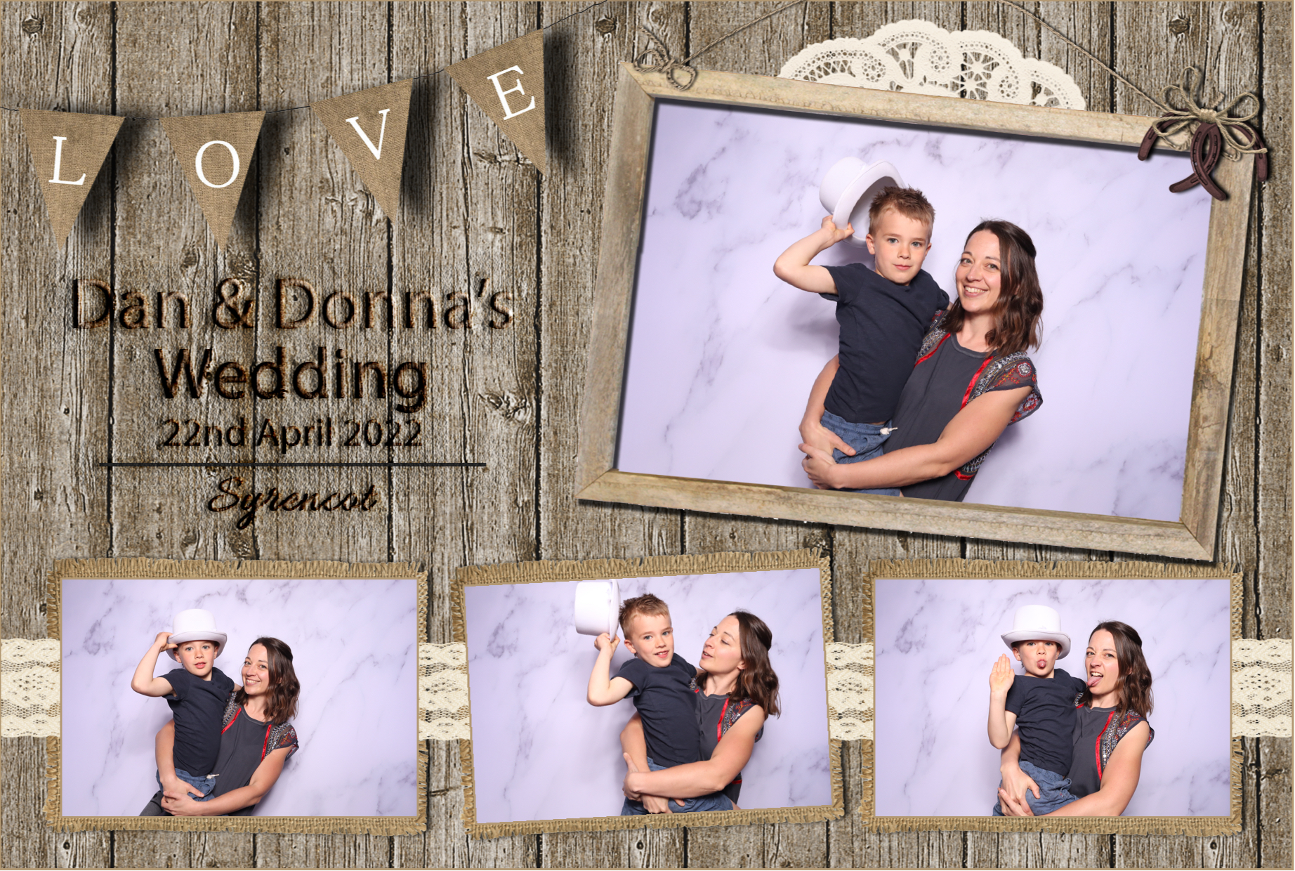 Dan & Donna | View more photos from the event at images.mobile-photo-booth.com/u/MobilePhotoBoothUK/Dan-Donna