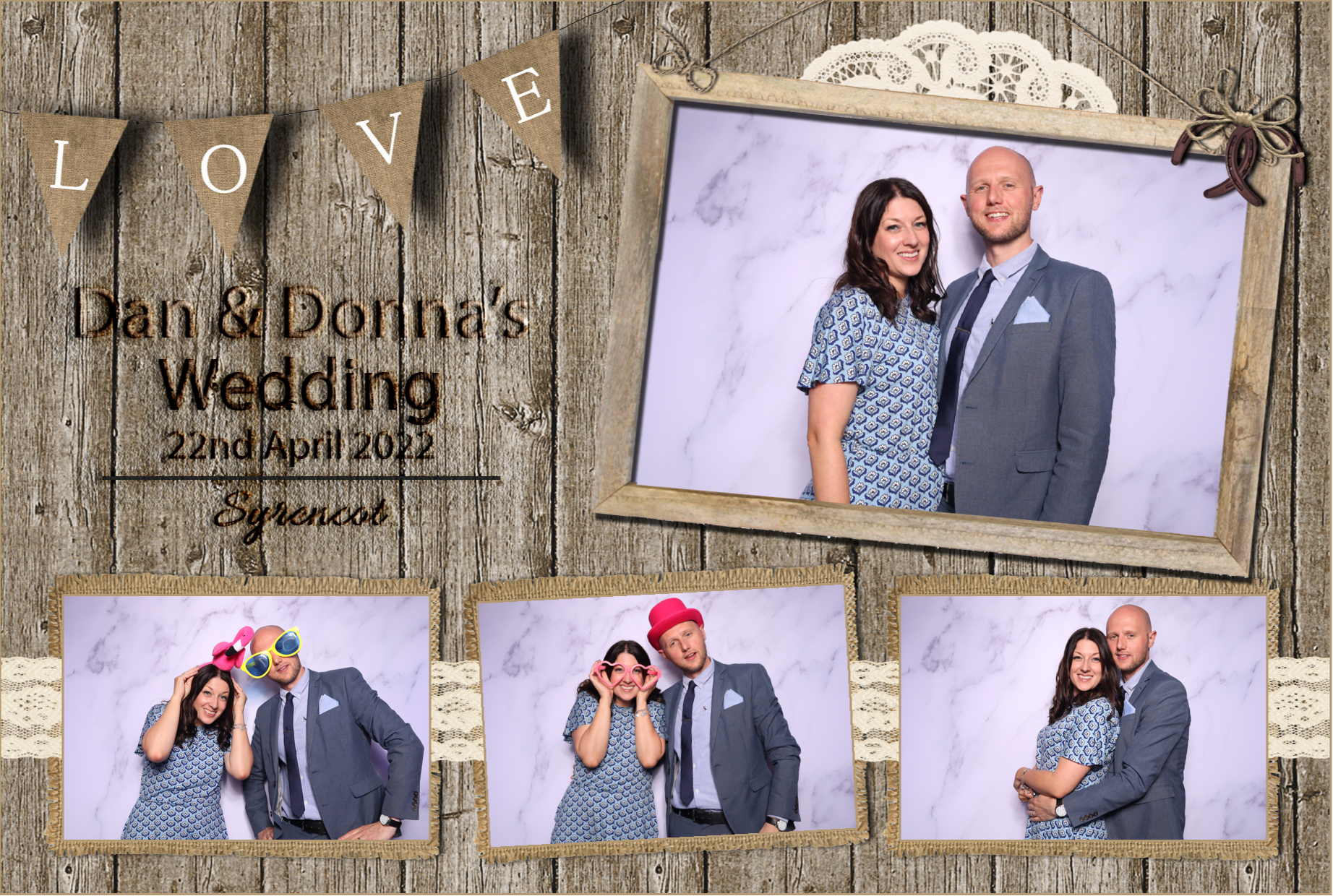 Dan & Donna | View more photos from the event at images.mobile-photo-booth.com/u/MobilePhotoBoothUK/Dan-Donna