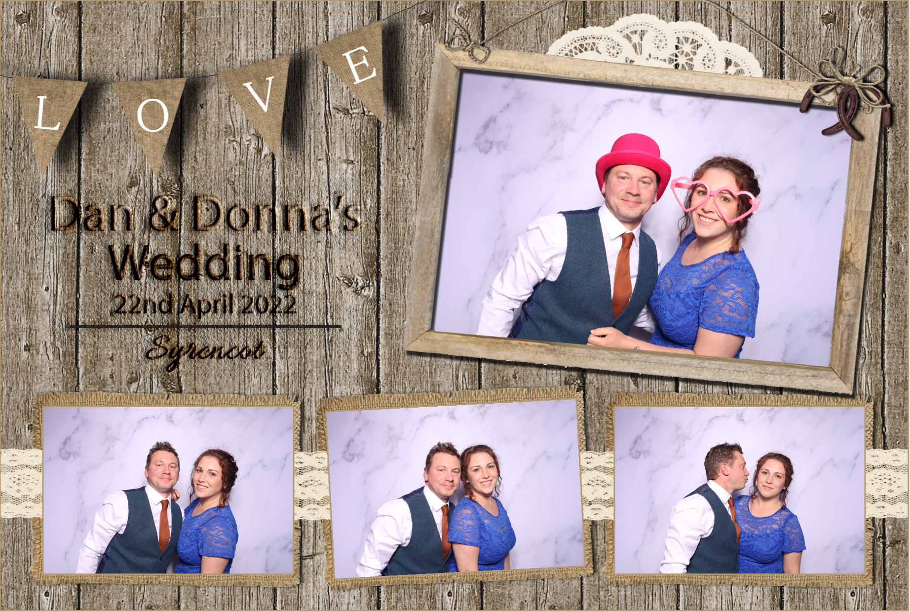 Dan & Donna | View more photos from the event at images.mobile-photo-booth.com/u/MobilePhotoBoothUK/Dan-Donna