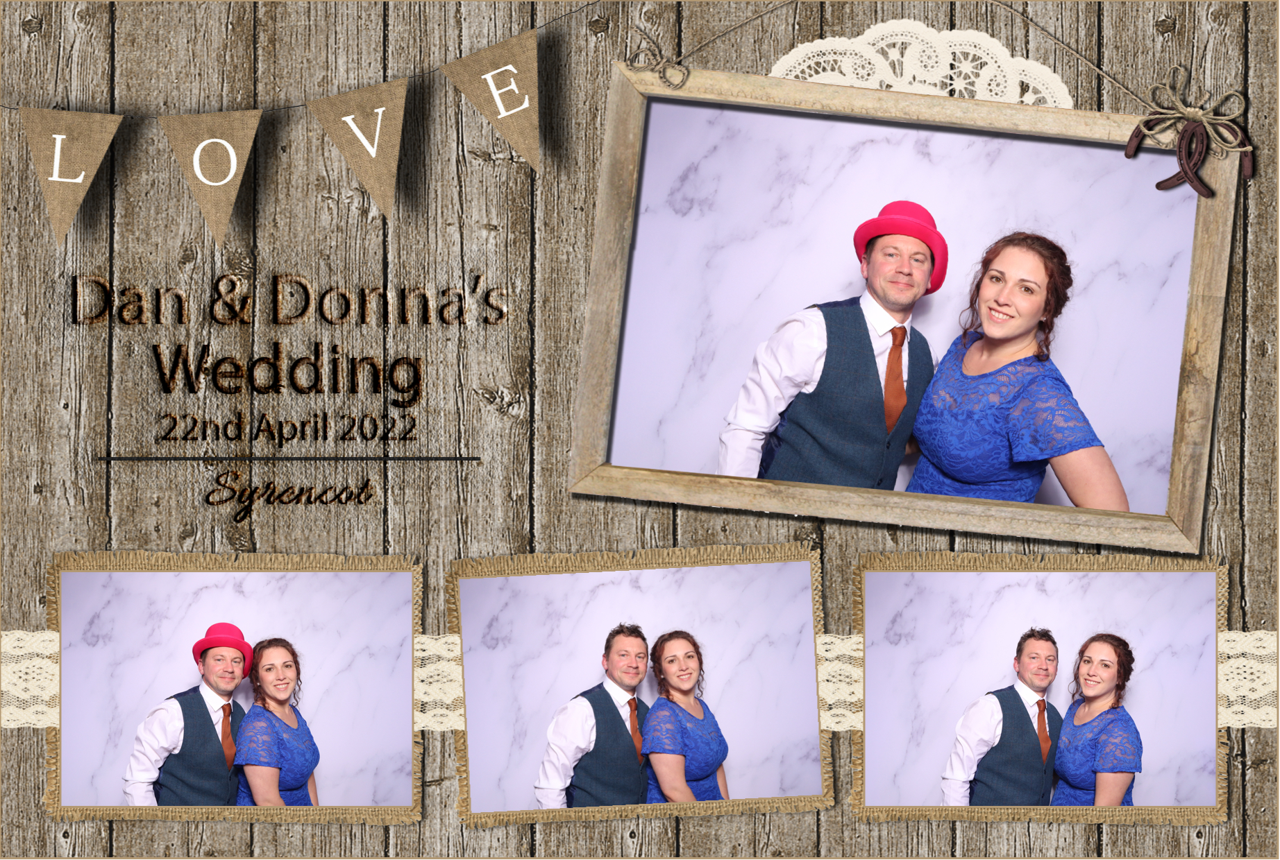 Dan & Donna | View more photos from the event at images.mobile-photo-booth.com/u/MobilePhotoBoothUK/Dan-Donna