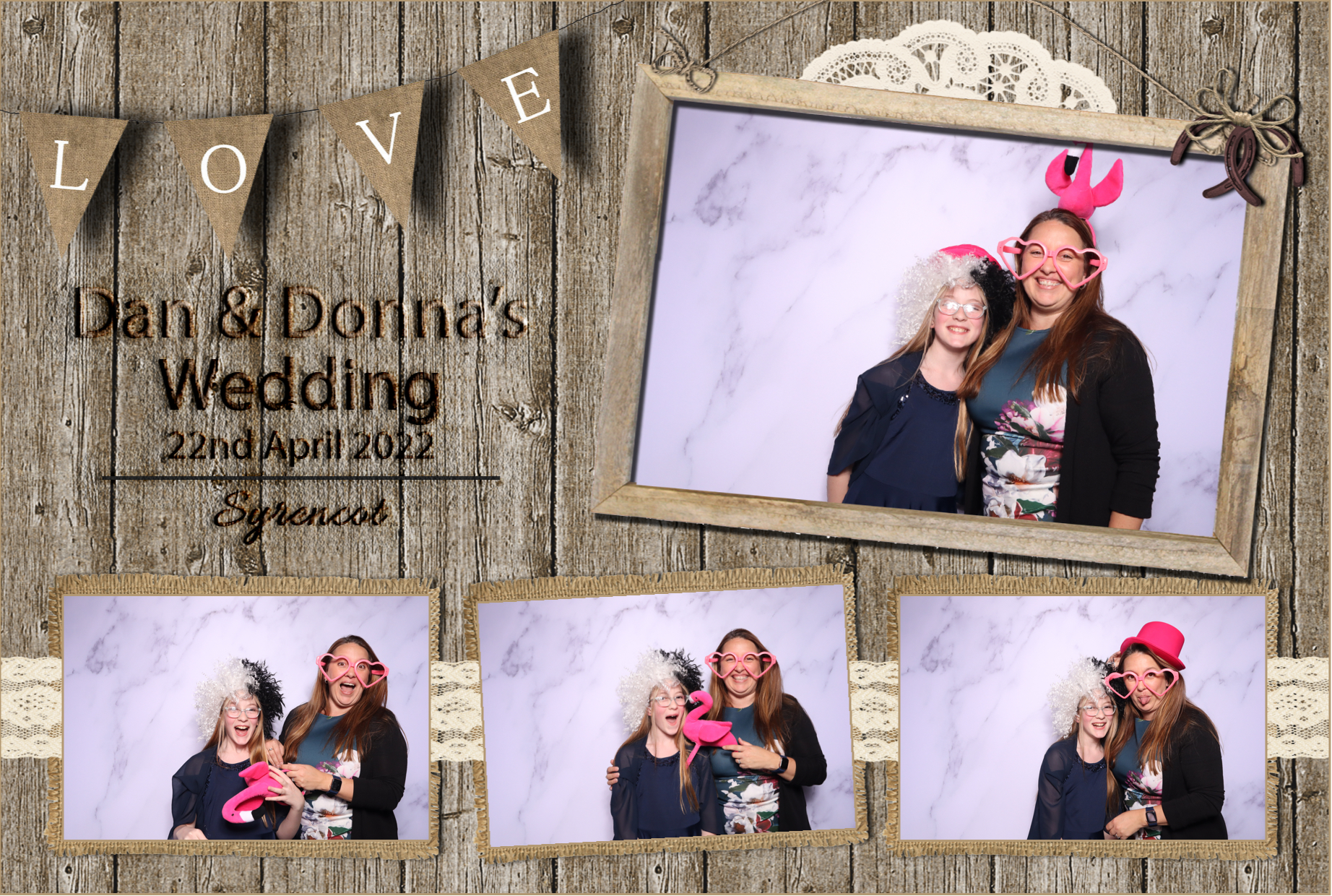 Dan & Donna | View more photos from the event at images.mobile-photo-booth.com/u/MobilePhotoBoothUK/Dan-Donna