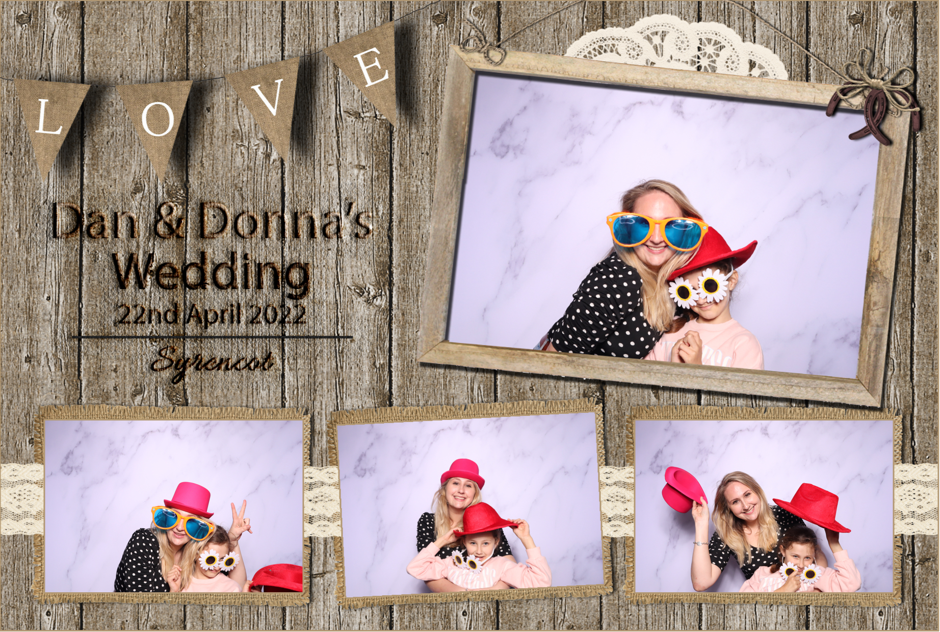 Dan & Donna | View more photos from the event at images.mobile-photo-booth.com/u/MobilePhotoBoothUK/Dan-Donna