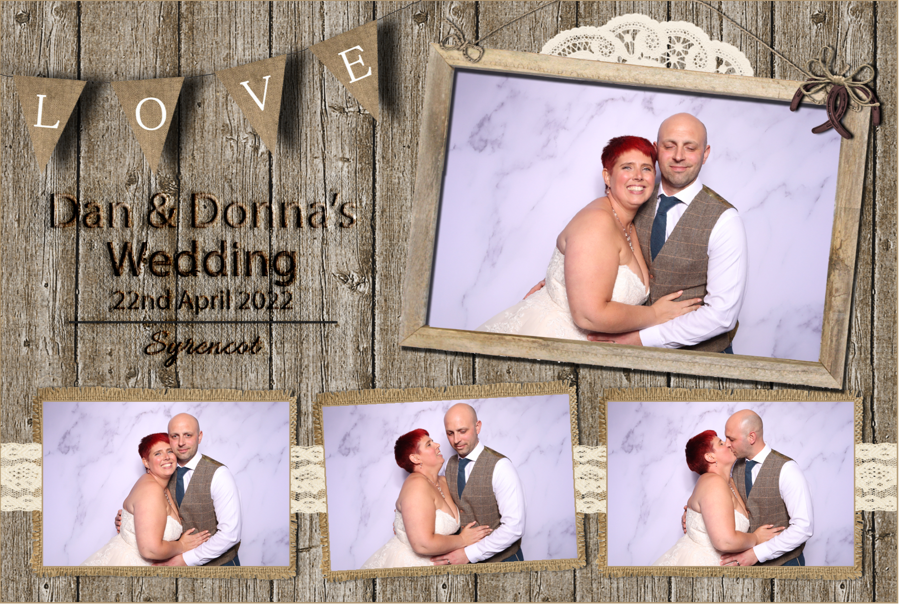 Dan & Donna | View more photos from the event at images.mobile-photo-booth.com/u/MobilePhotoBoothUK/Dan-Donna