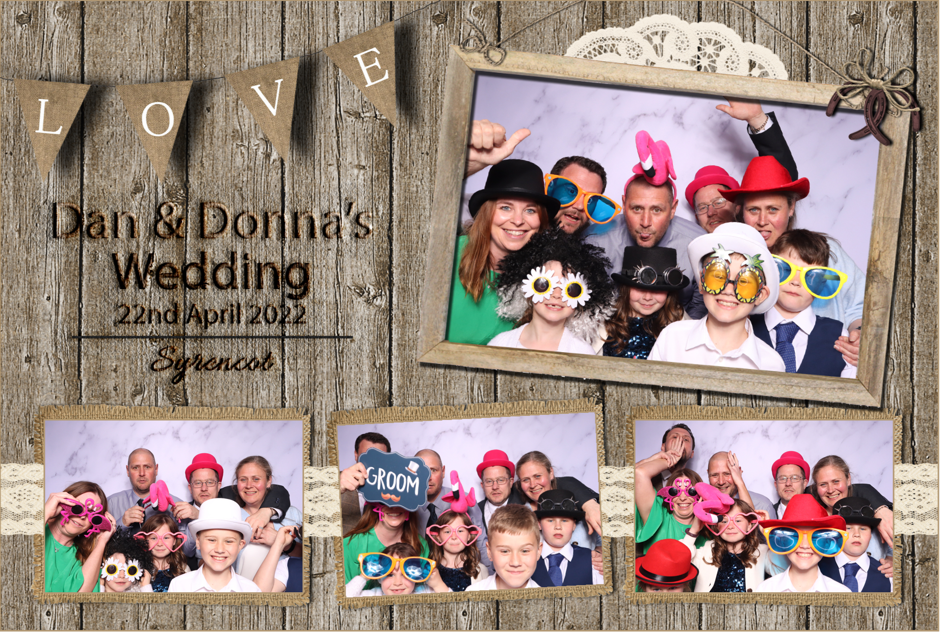 Dan & Donna | View more photos from the event at images.mobile-photo-booth.com/u/MobilePhotoBoothUK/Dan-Donna