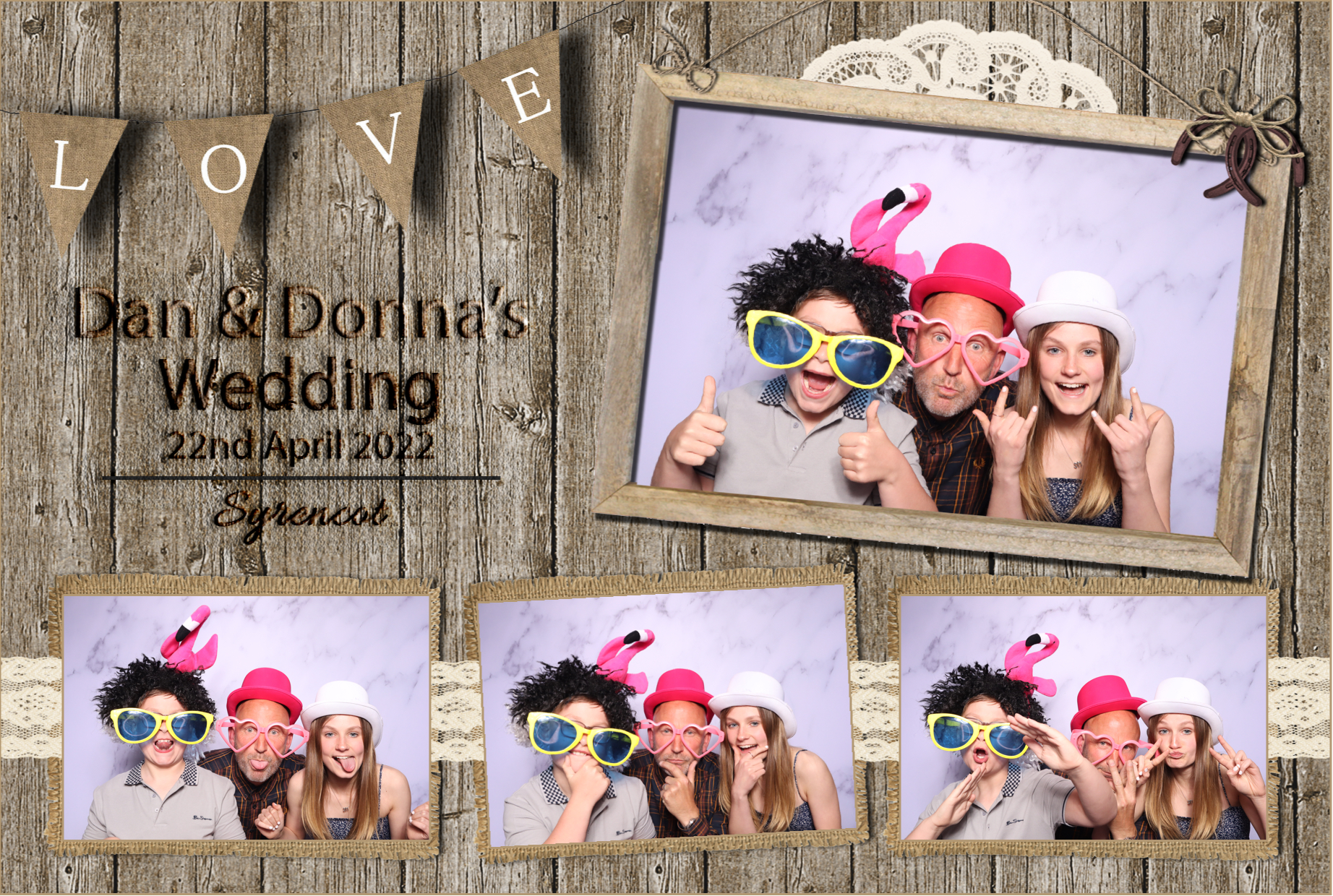 Dan & Donna | View more photos from the event at images.mobile-photo-booth.com/u/MobilePhotoBoothUK/Dan-Donna