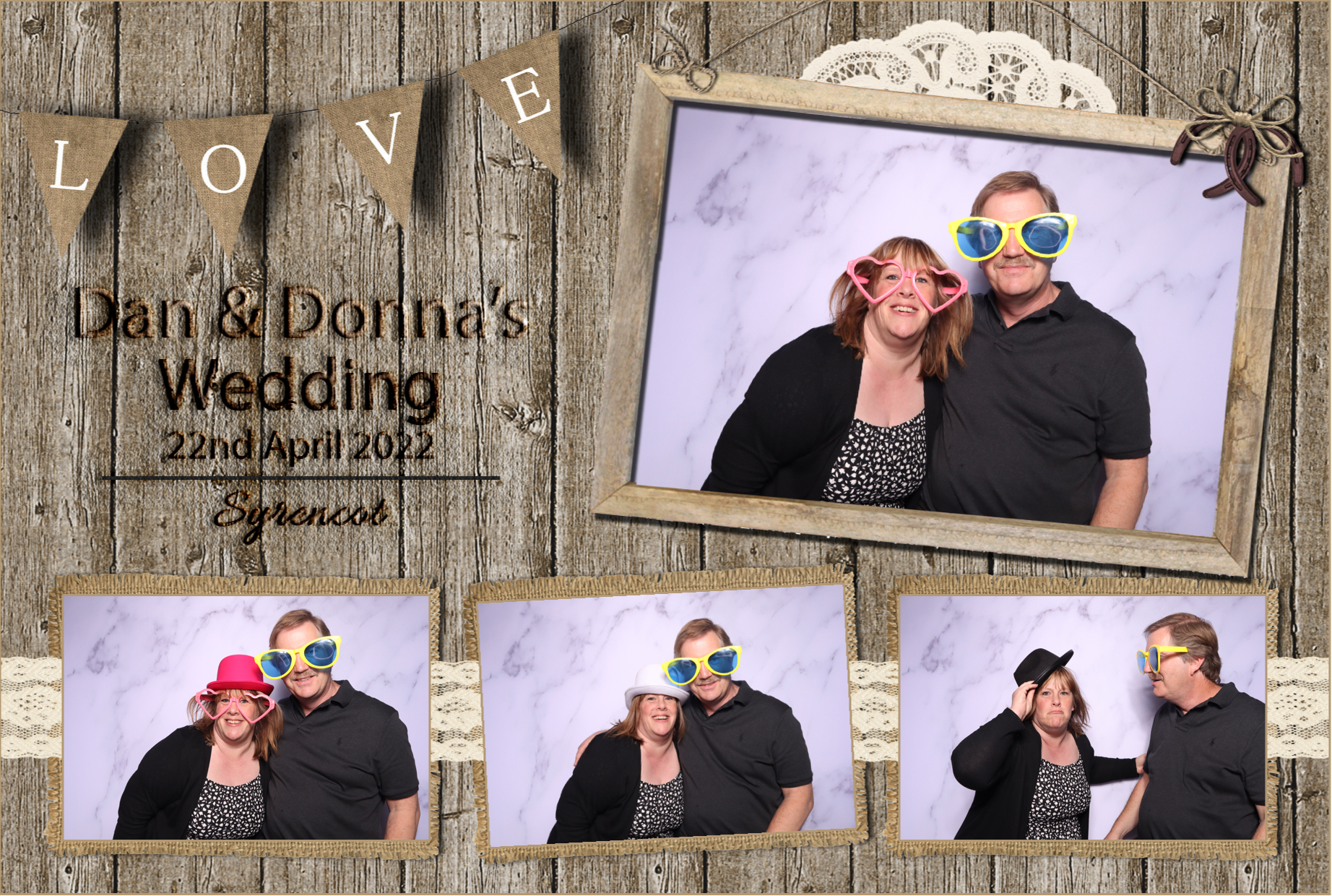 Dan & Donna | View more photos from the event at images.mobile-photo-booth.com/u/MobilePhotoBoothUK/Dan-Donna