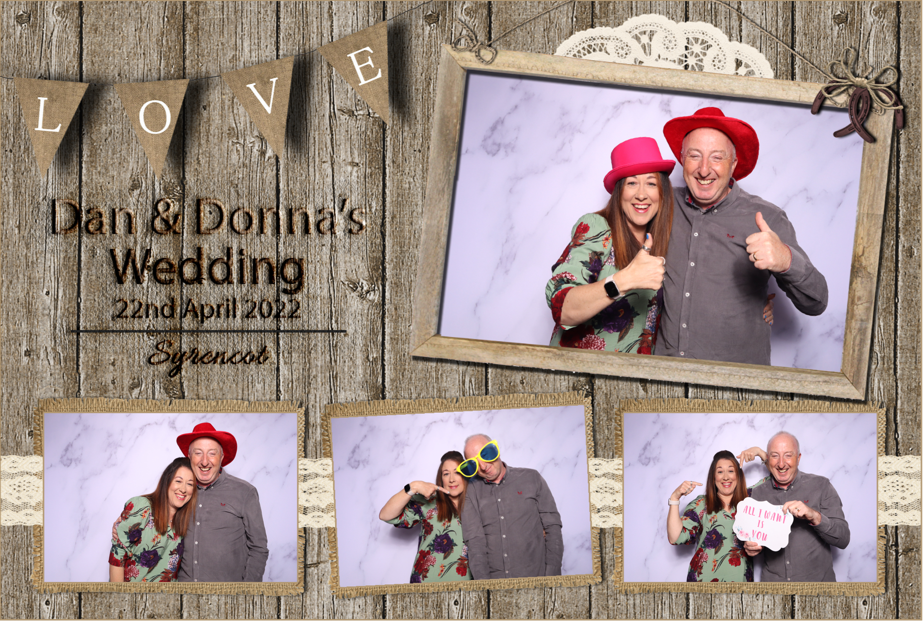 Dan & Donna | View more photos from the event at images.mobile-photo-booth.com/u/MobilePhotoBoothUK/Dan-Donna