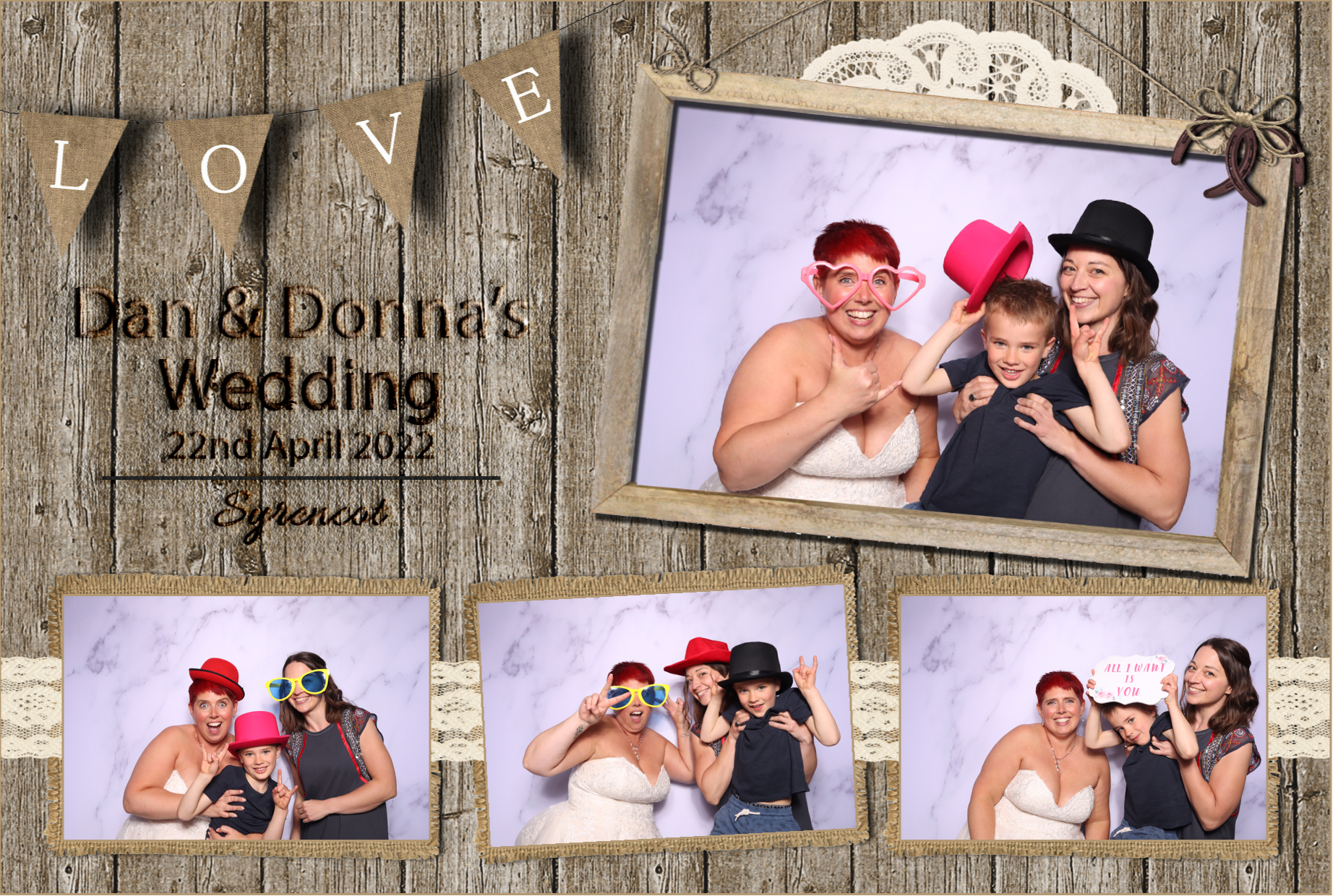 Dan & Donna | View more photos from the event at images.mobile-photo-booth.com/u/MobilePhotoBoothUK/Dan-Donna