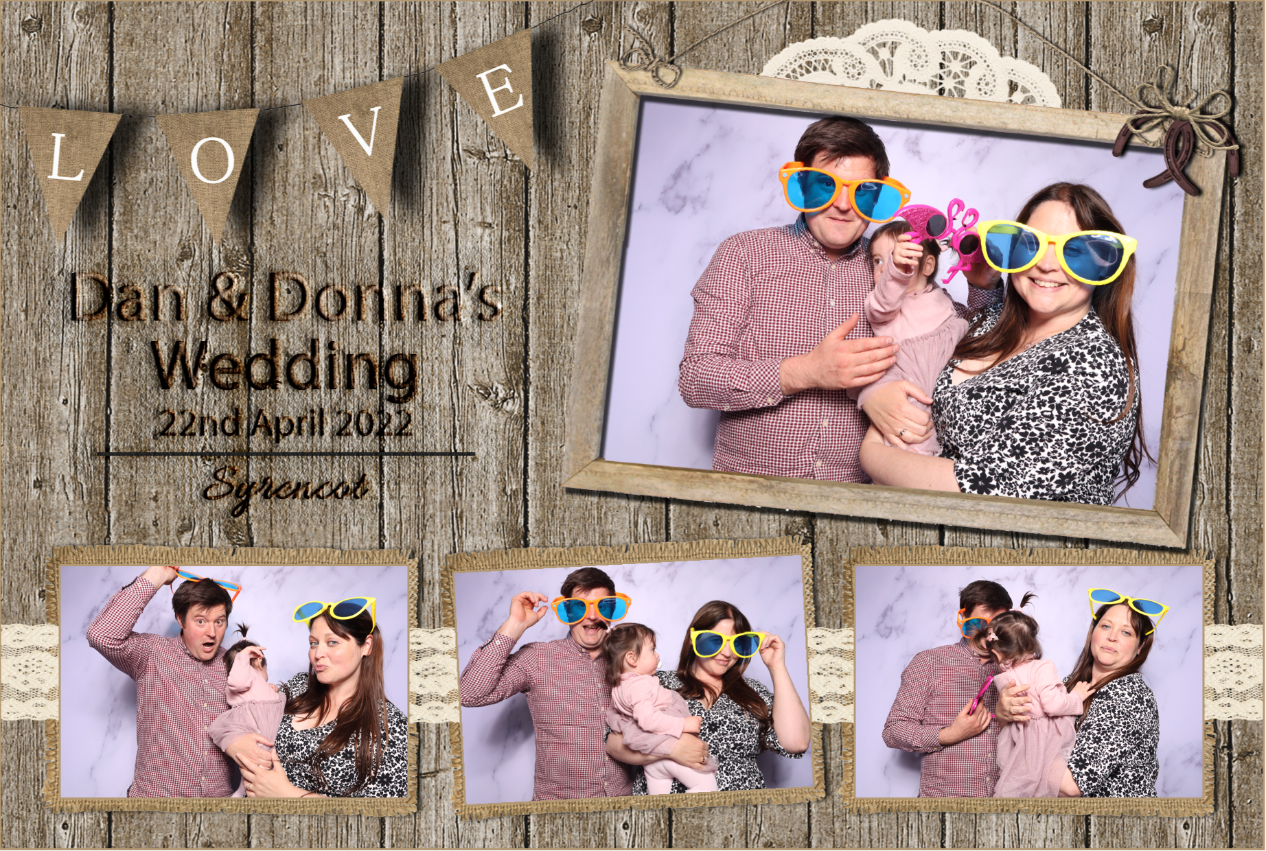 Dan & Donna | View more photos from the event at images.mobile-photo-booth.com/u/MobilePhotoBoothUK/Dan-Donna