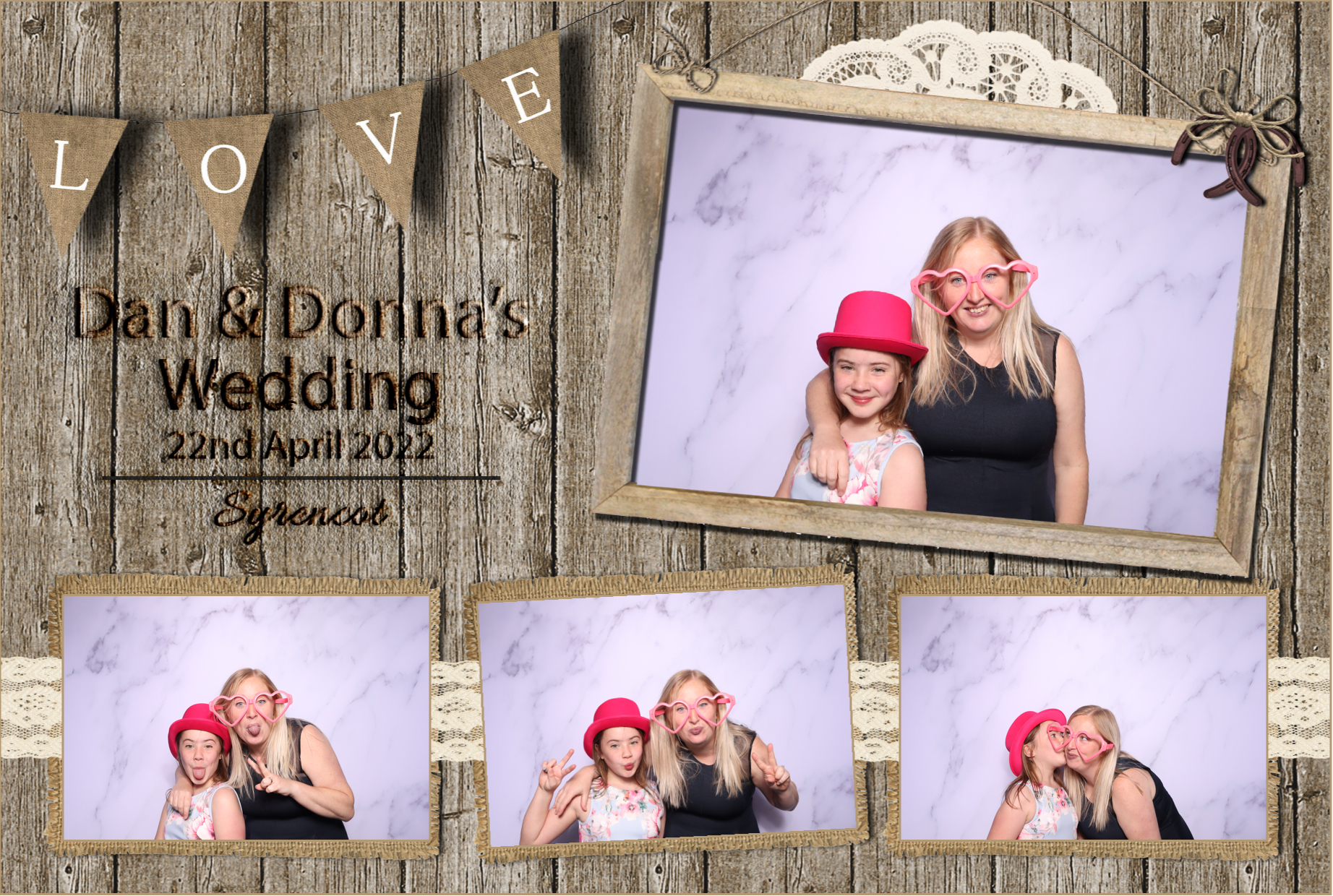 Dan & Donna | View more photos from the event at images.mobile-photo-booth.com/u/MobilePhotoBoothUK/Dan-Donna