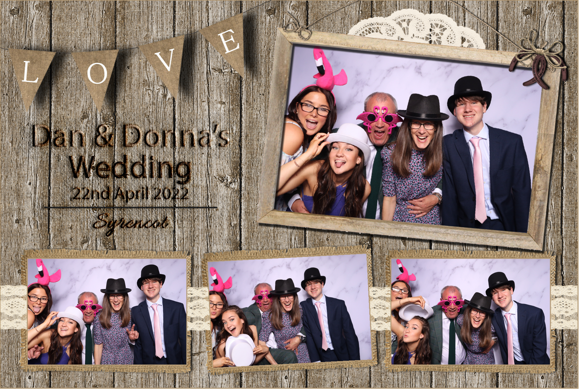 Dan & Donna | View more photos from the event at images.mobile-photo-booth.com/u/MobilePhotoBoothUK/Dan-Donna