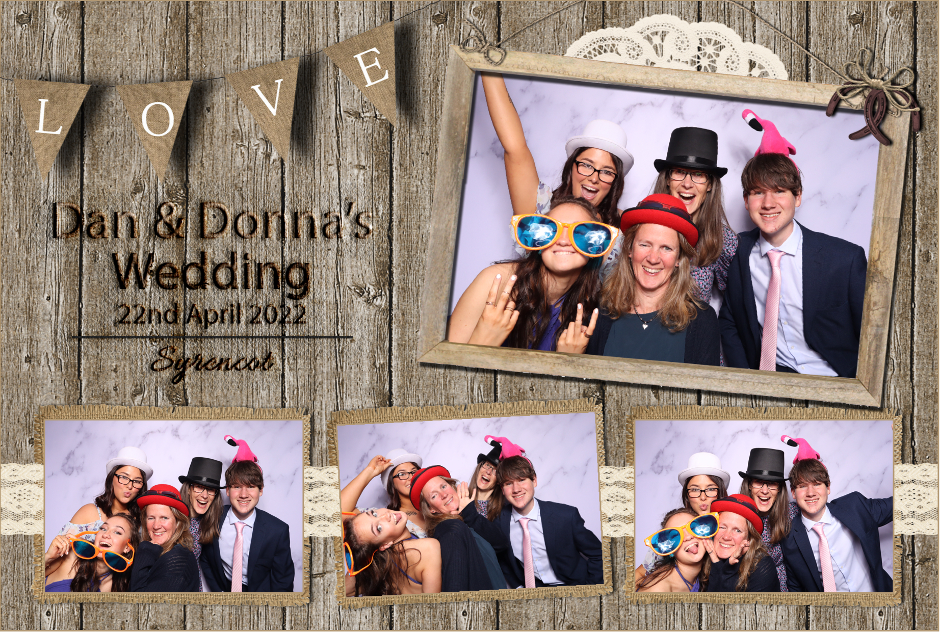 Dan & Donna | View more photos from the event at images.mobile-photo-booth.com/u/MobilePhotoBoothUK/Dan-Donna