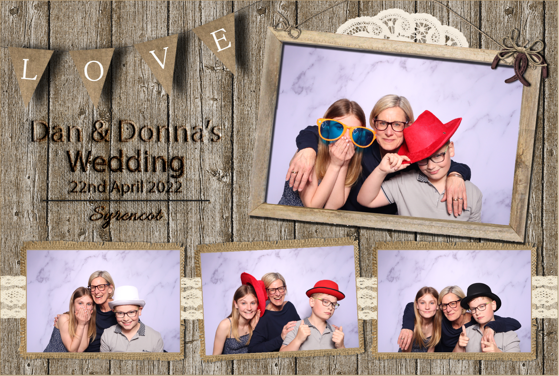 Dan & Donna | View more photos from the event at images.mobile-photo-booth.com/u/MobilePhotoBoothUK/Dan-Donna