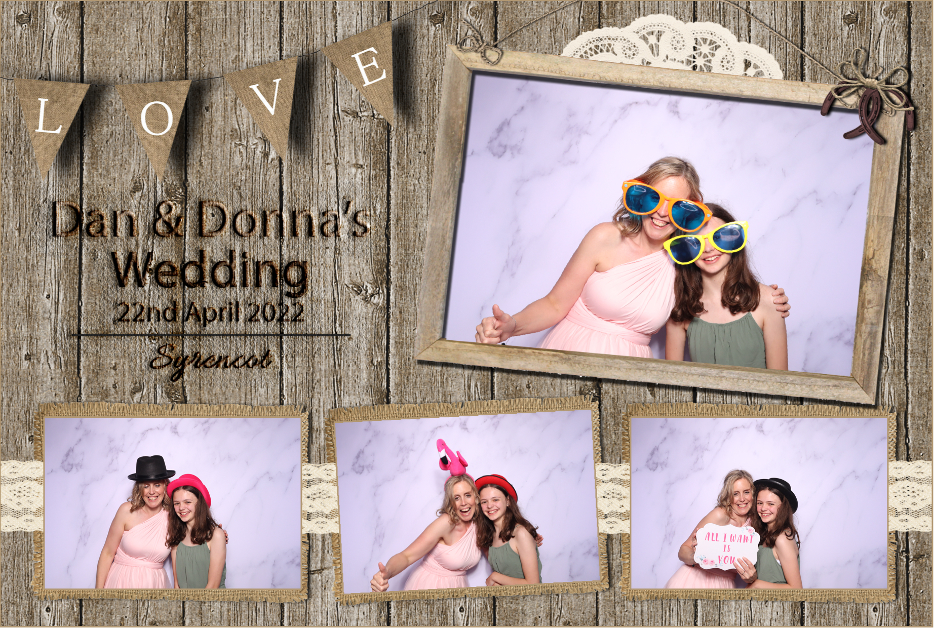 Dan & Donna | View more photos from the event at images.mobile-photo-booth.com/u/MobilePhotoBoothUK/Dan-Donna
