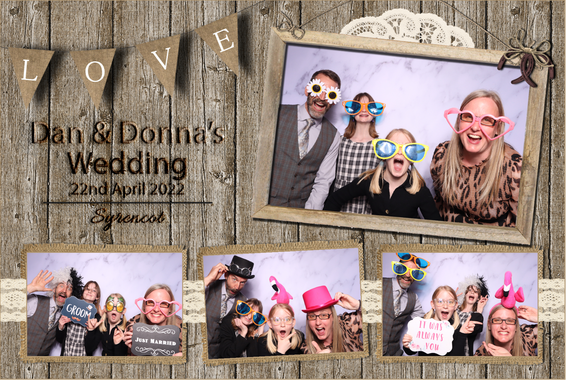 Dan & Donna | View more photos from the event at images.mobile-photo-booth.com/u/MobilePhotoBoothUK/Dan-Donna