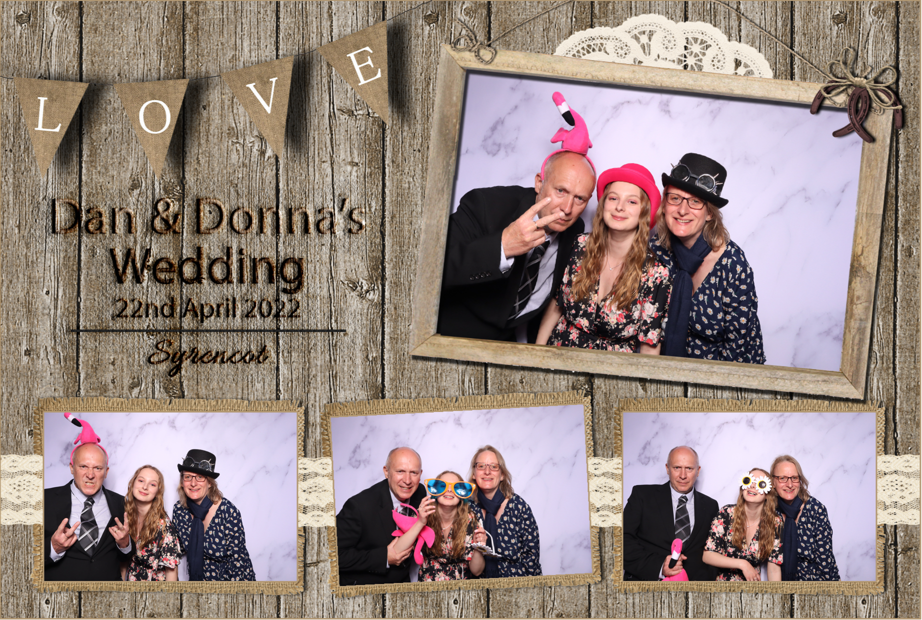 Dan & Donna | View more photos from the event at images.mobile-photo-booth.com/u/MobilePhotoBoothUK/Dan-Donna