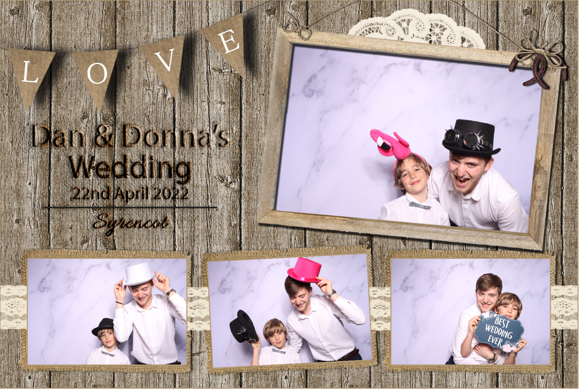 Dan & Donna | View more photos from the event at images.mobile-photo-booth.com/u/MobilePhotoBoothUK/Dan-Donna