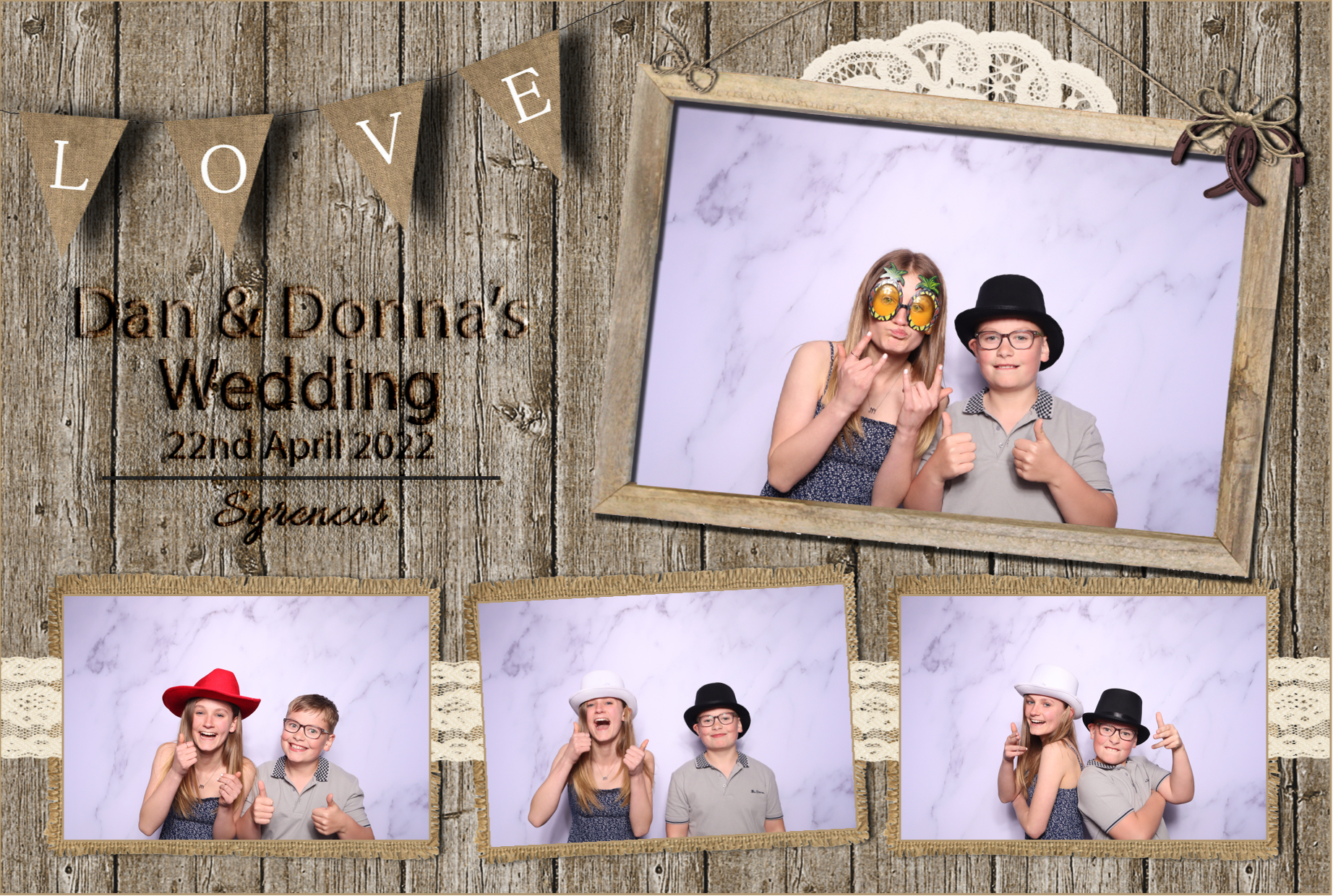Dan & Donna | View more photos from the event at images.mobile-photo-booth.com/u/MobilePhotoBoothUK/Dan-Donna