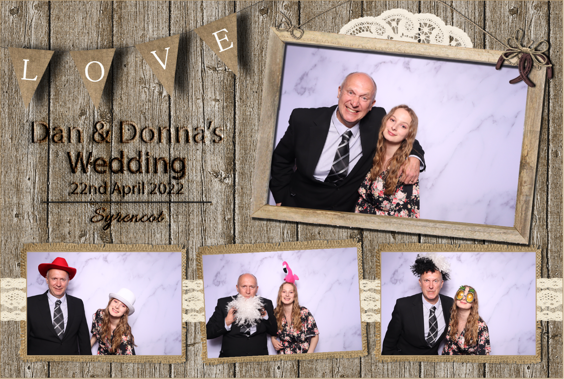 Dan & Donna | View more photos from the event at images.mobile-photo-booth.com/u/MobilePhotoBoothUK/Dan-Donna