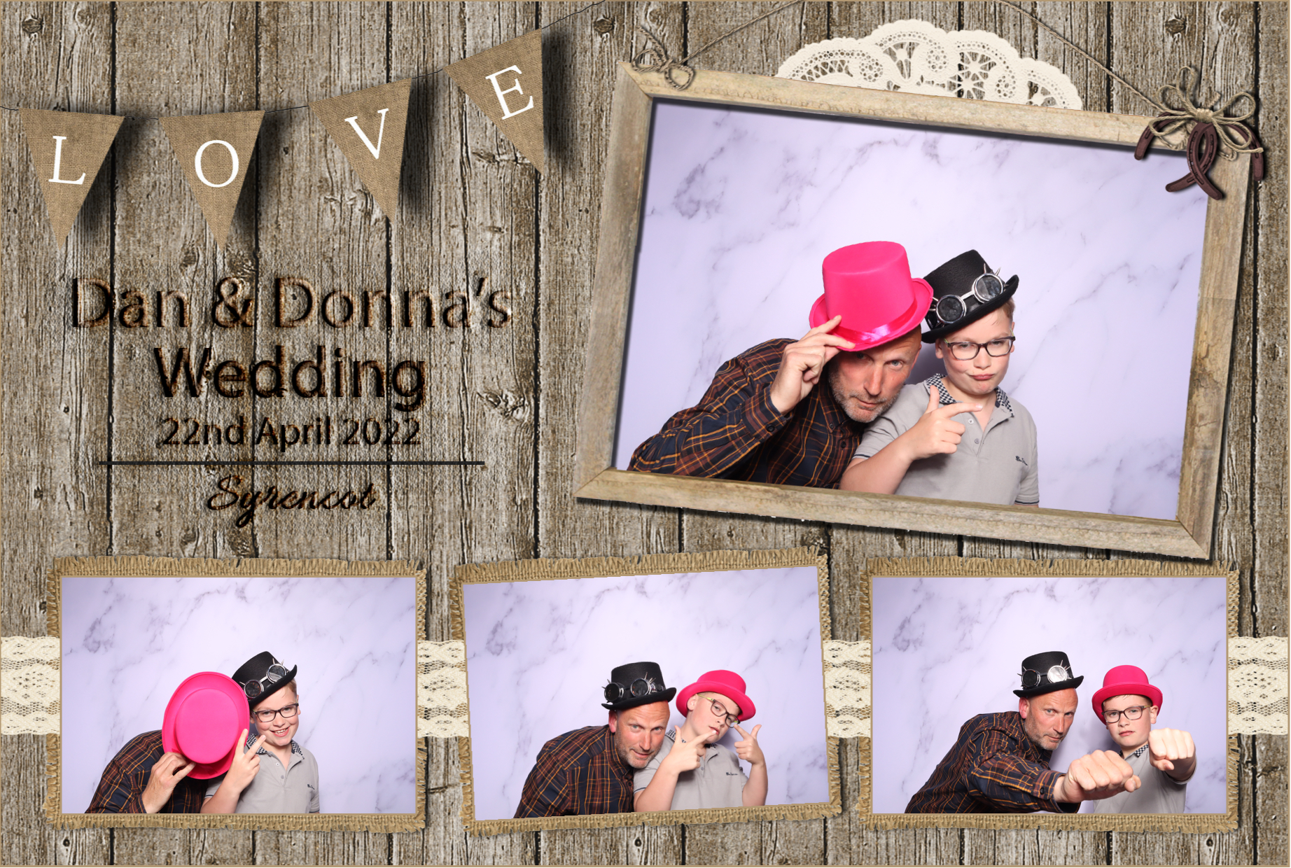Dan & Donna | View more photos from the event at images.mobile-photo-booth.com/u/MobilePhotoBoothUK/Dan-Donna