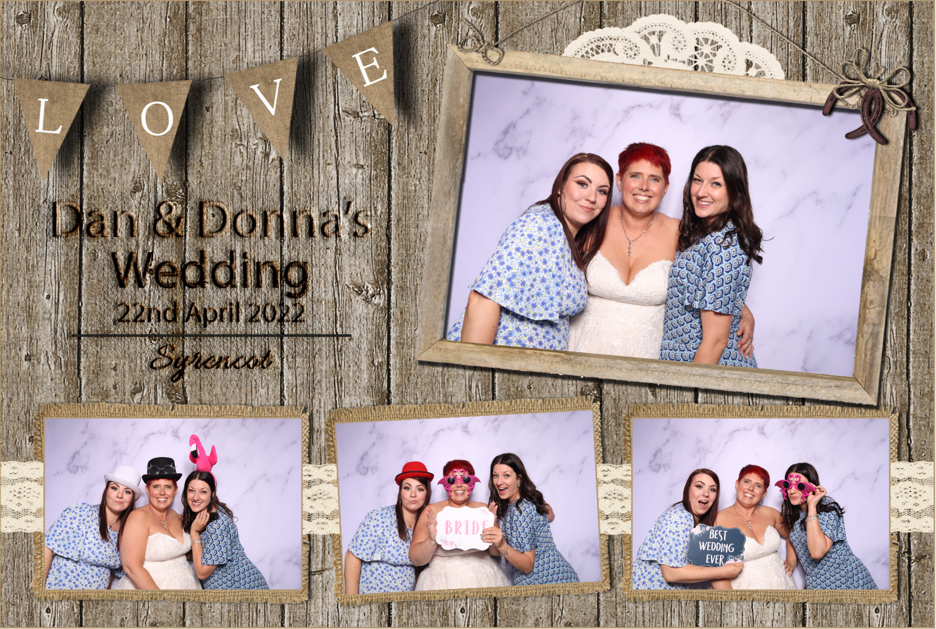 Dan & Donna | View more photos from the event at images.mobile-photo-booth.com/u/MobilePhotoBoothUK/Dan-Donna