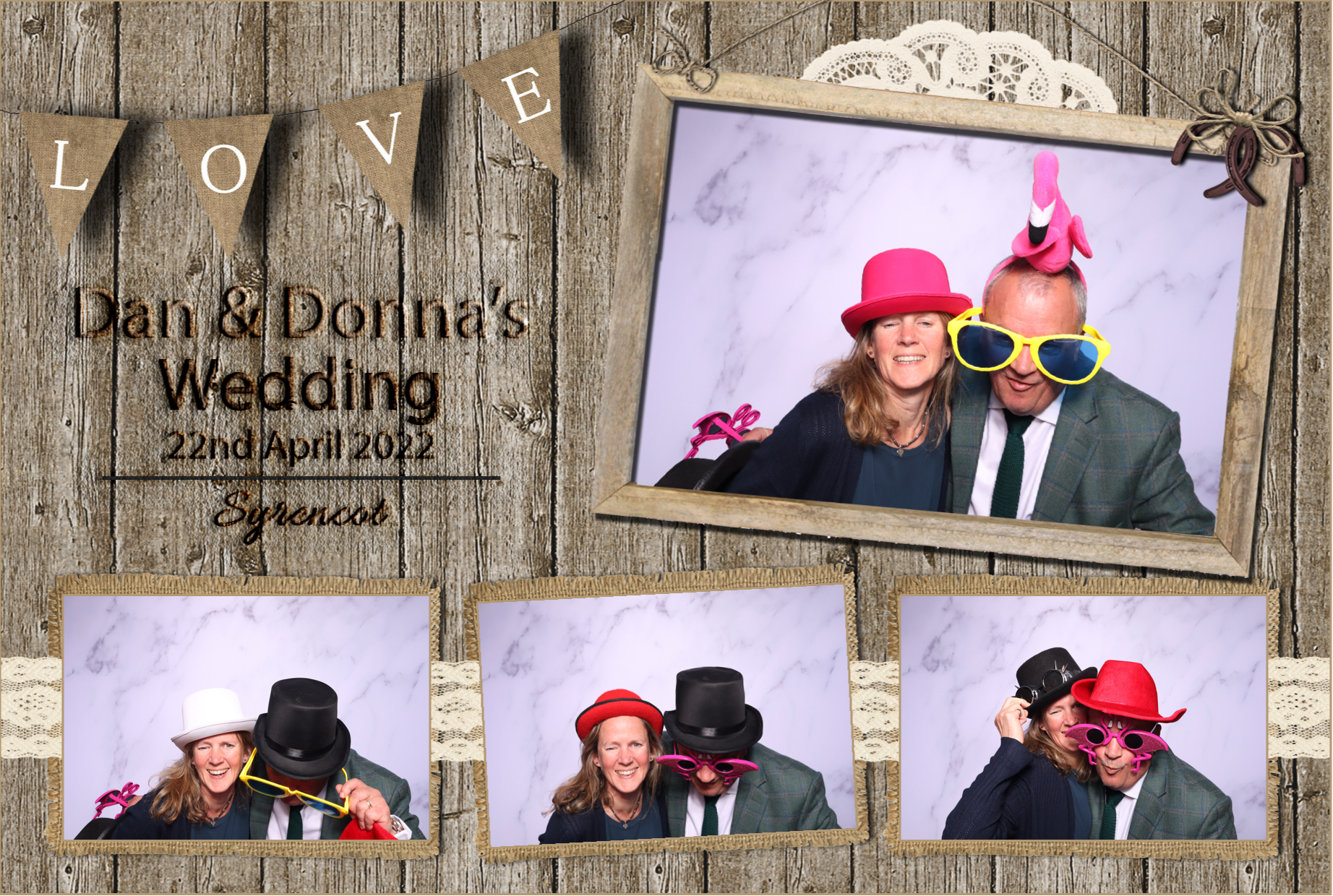 Dan & Donna | View more photos from the event at images.mobile-photo-booth.com/u/MobilePhotoBoothUK/Dan-Donna