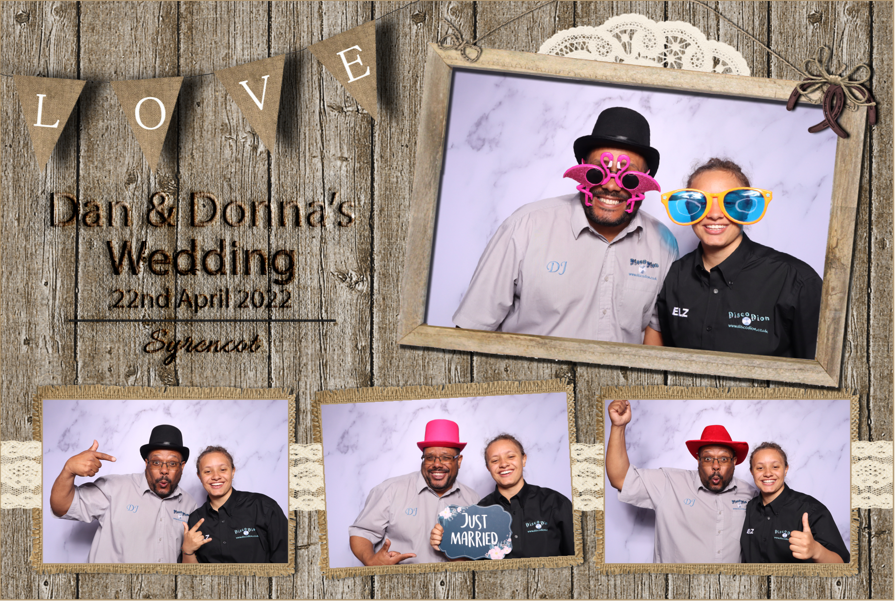 Dan & Donna | View more photos from the event at images.mobile-photo-booth.com/u/MobilePhotoBoothUK/Dan-Donna