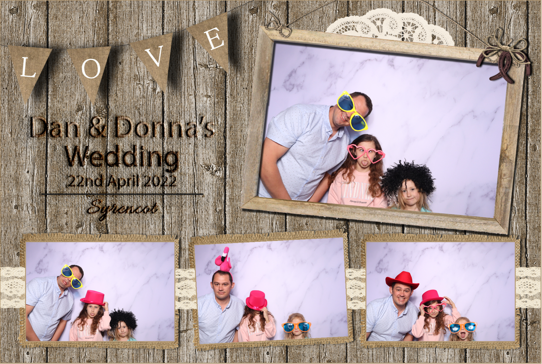 Dan & Donna | View more photos from the event at images.mobile-photo-booth.com/u/MobilePhotoBoothUK/Dan-Donna