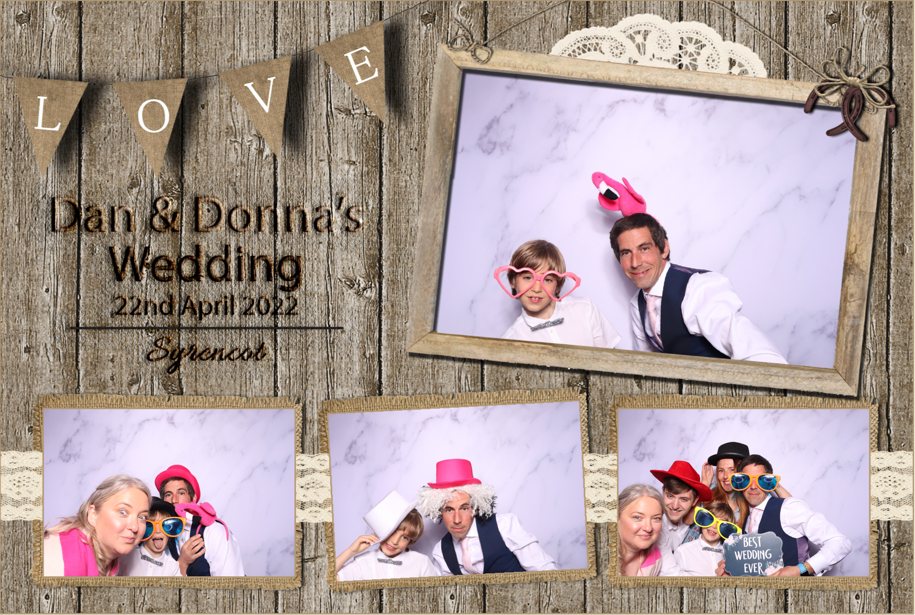 Dan & Donna | View more photos from the event at images.mobile-photo-booth.com/u/MobilePhotoBoothUK/Dan-Donna