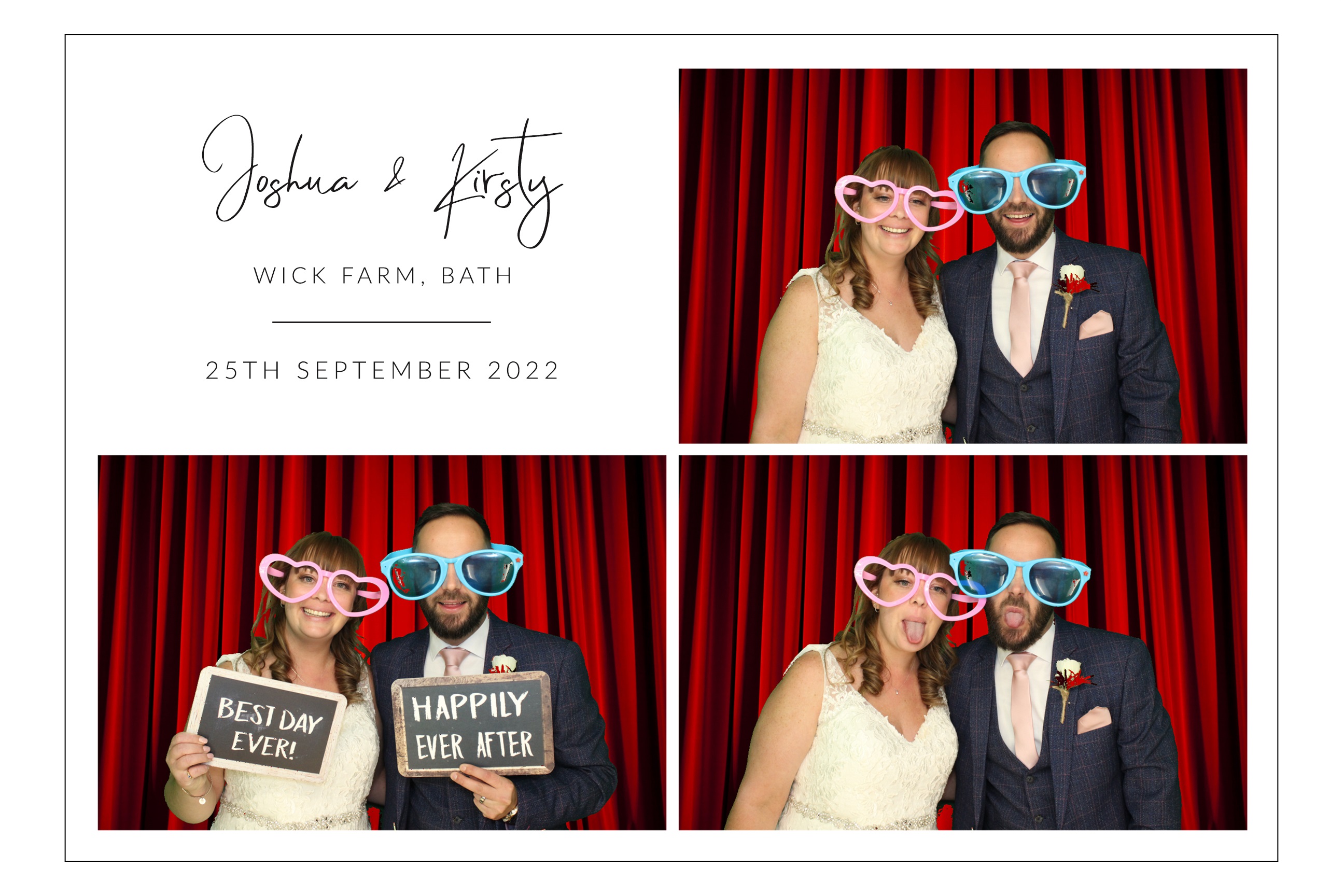 Joshua & Kirsty | View more photos from the event at images.mobile-photo-booth.com/u/MobilePhotoBoothUK/Joshua-Kirsty