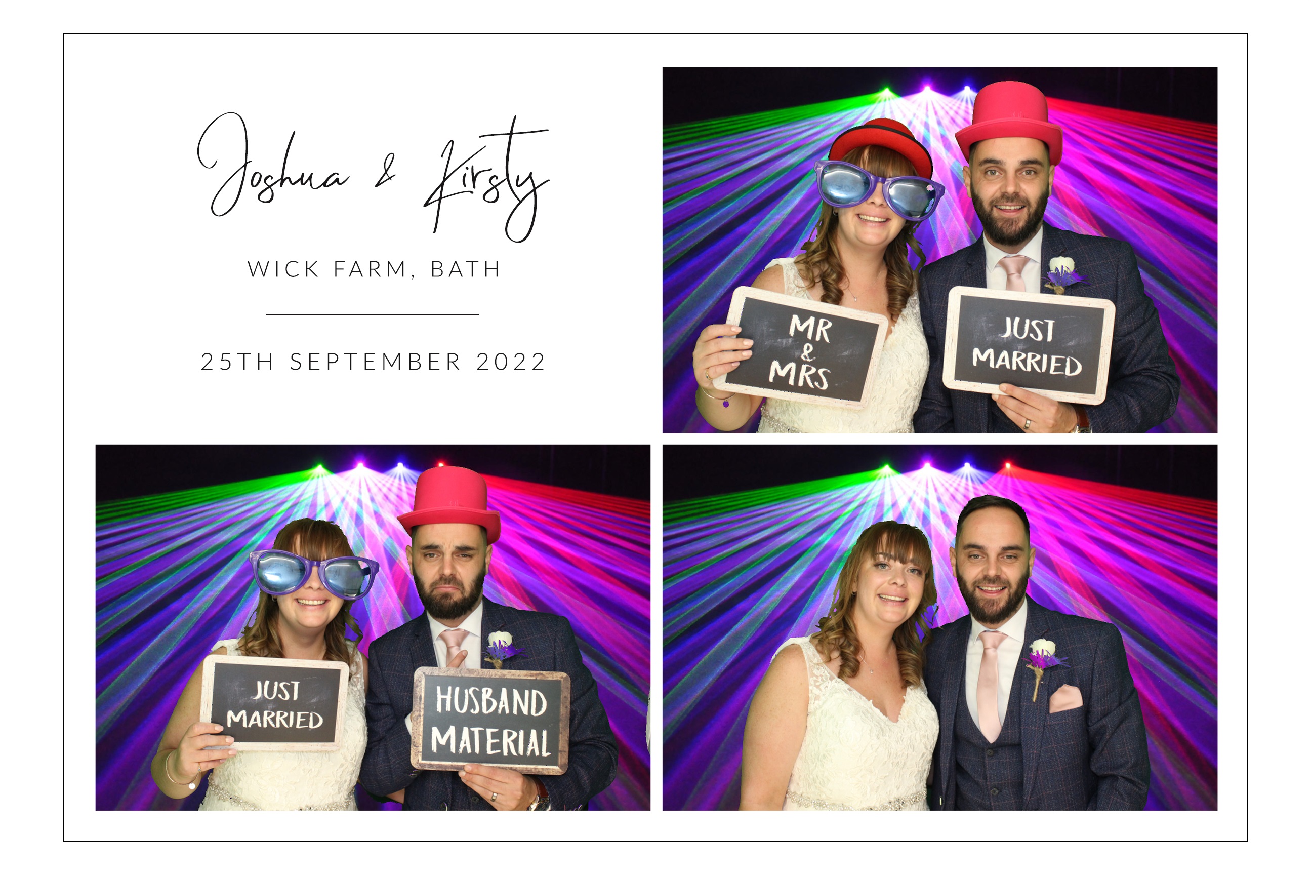 Joshua & Kirsty | View more photos from the event at images.mobile-photo-booth.com/u/MobilePhotoBoothUK/Joshua-Kirsty