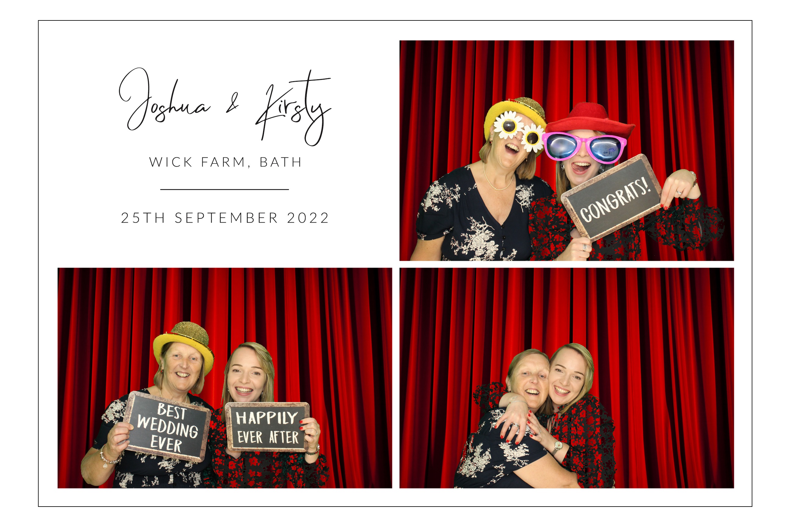 Joshua & Kirsty | View more photos from the event at images.mobile-photo-booth.com/u/MobilePhotoBoothUK/Joshua-Kirsty