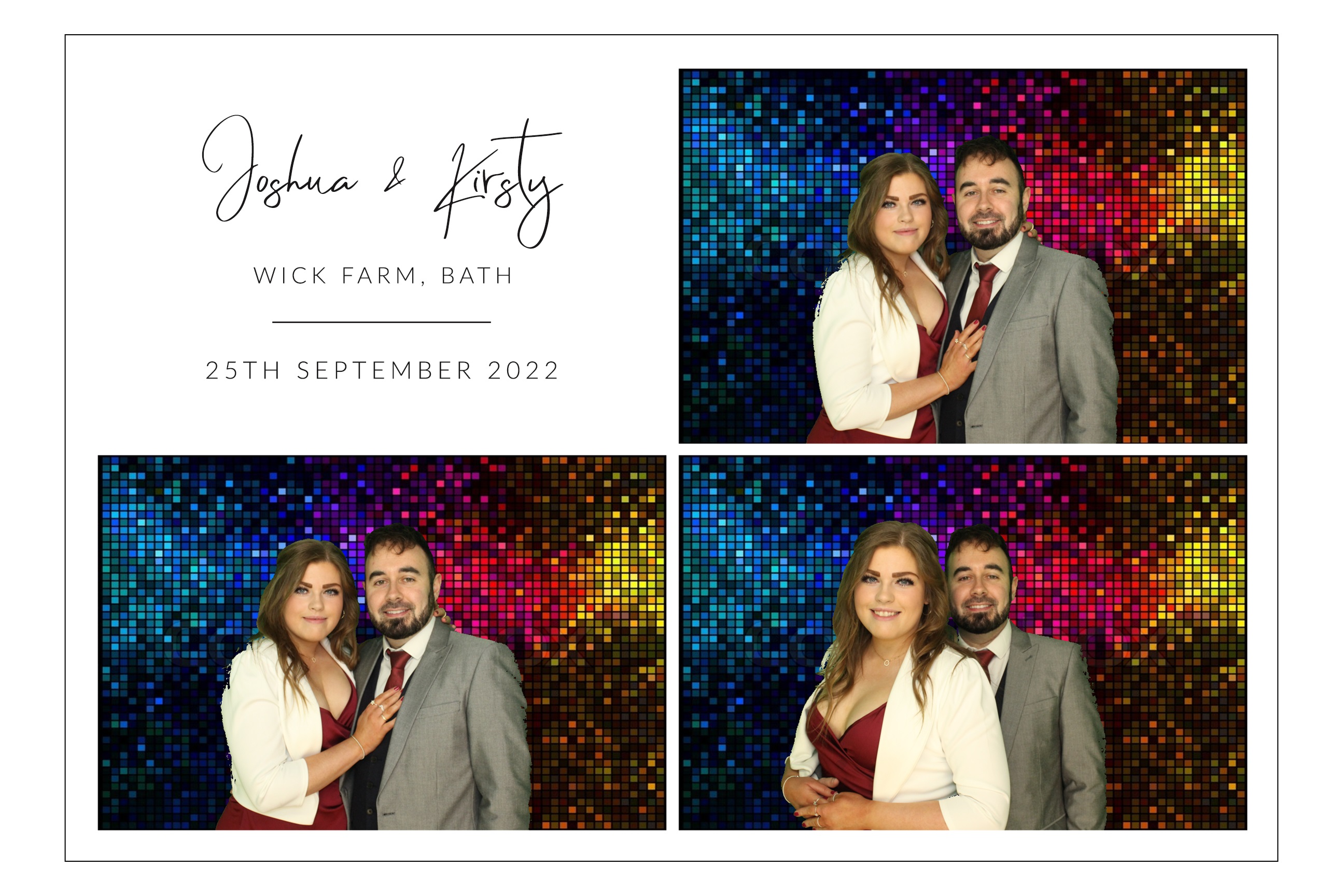 Joshua & Kirsty | View more photos from the event at images.mobile-photo-booth.com/u/MobilePhotoBoothUK/Joshua-Kirsty