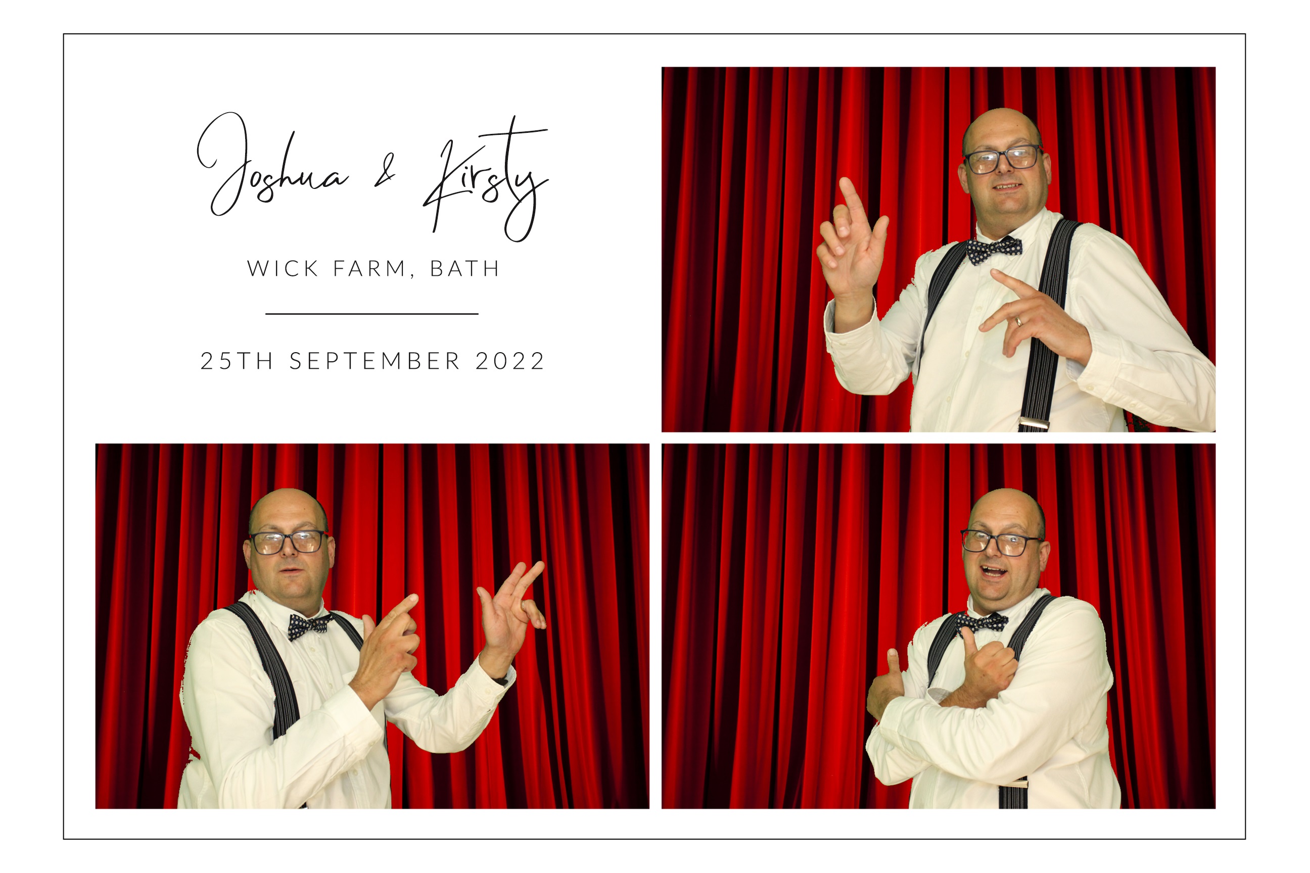Joshua & Kirsty | View more photos from the event at images.mobile-photo-booth.com/u/MobilePhotoBoothUK/Joshua-Kirsty