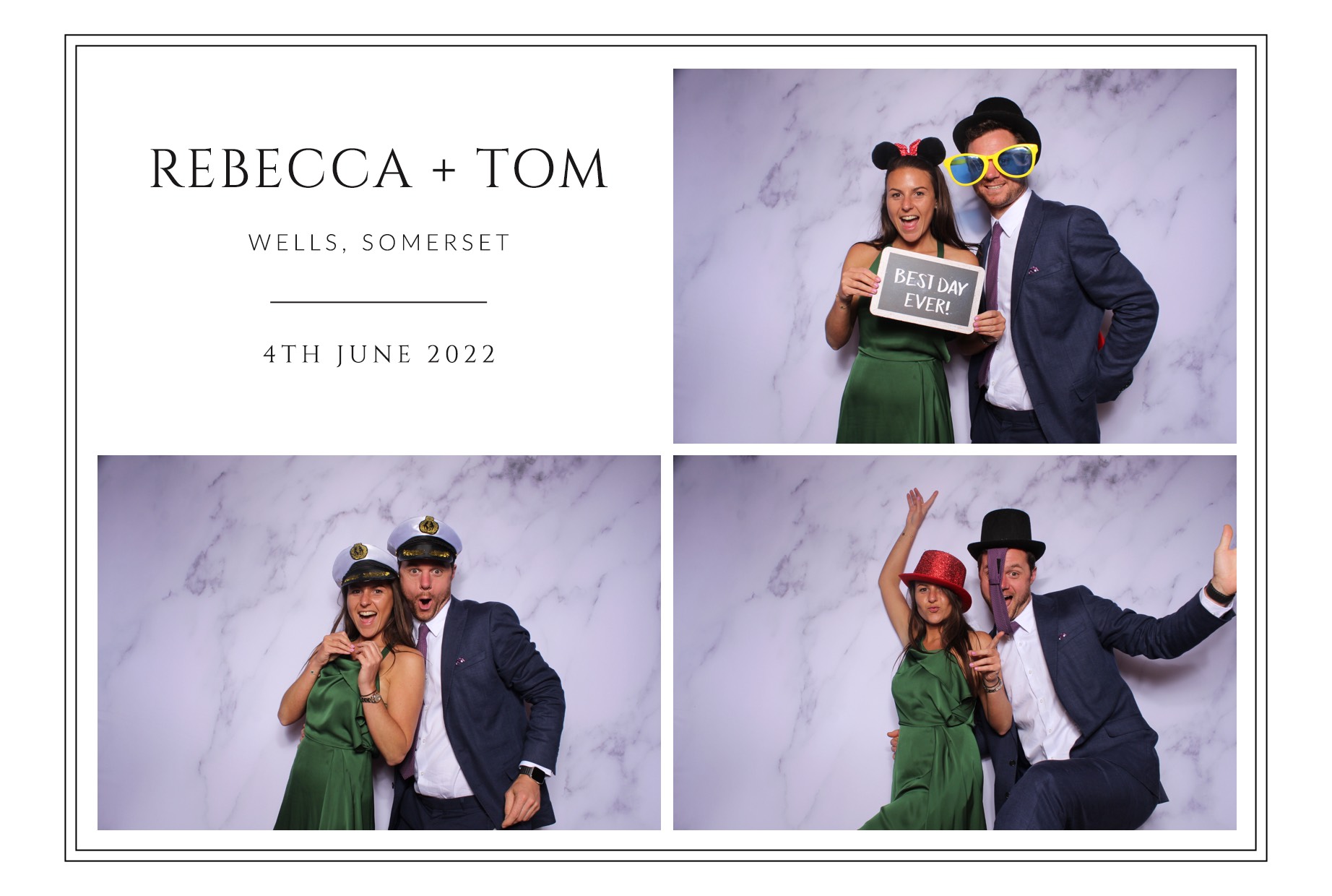 Rebecca and Tom | View more photos from the event at images.mobile-photo-booth.com/u/MobilePhotoBoothUK/Rebecca-and-Tom