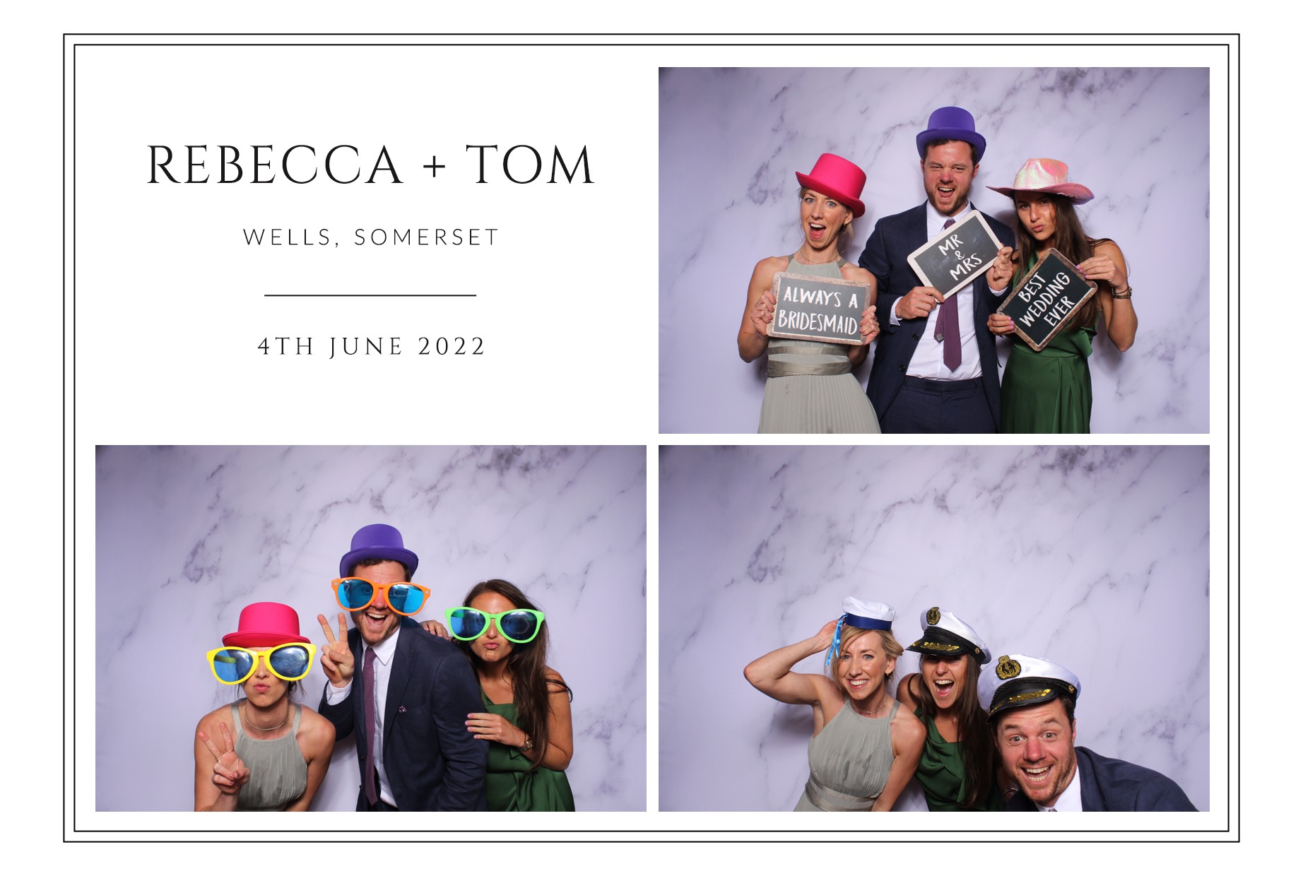 Rebecca and Tom | View more photos from the event at images.mobile-photo-booth.com/u/MobilePhotoBoothUK/Rebecca-and-Tom