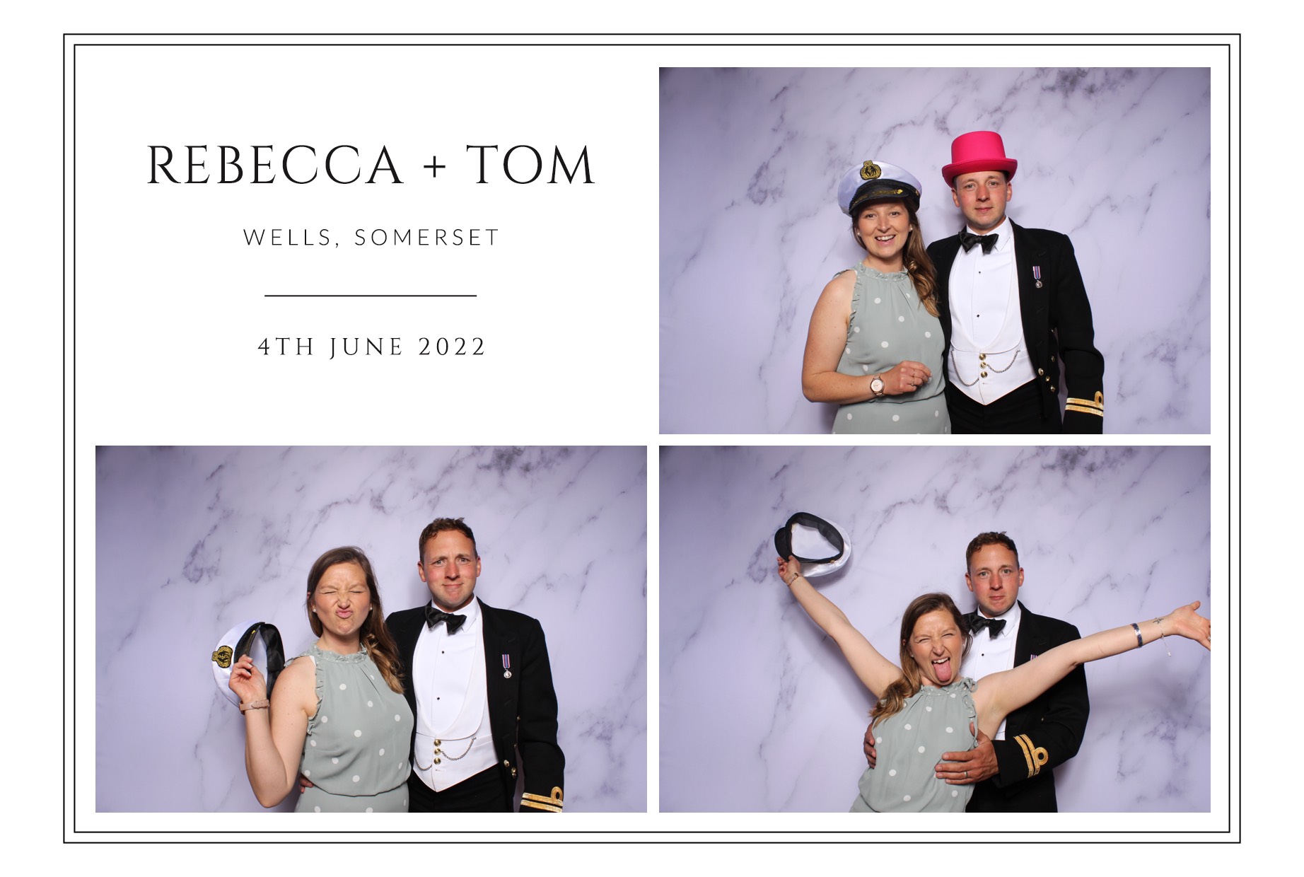 Rebecca and Tom | View more photos from the event at images.mobile-photo-booth.com/u/MobilePhotoBoothUK/Rebecca-and-Tom