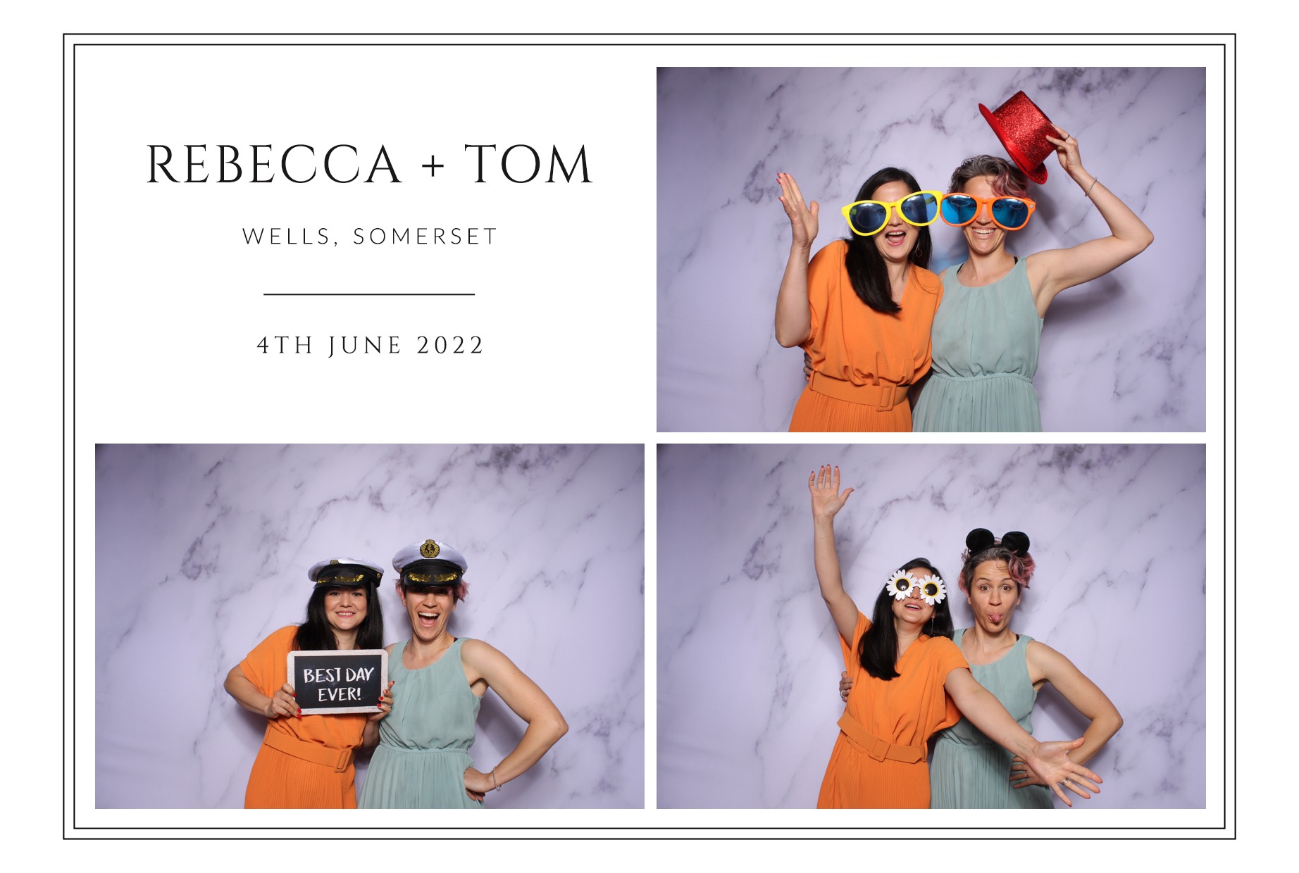 Rebecca and Tom | View more photos from the event at images.mobile-photo-booth.com/u/MobilePhotoBoothUK/Rebecca-and-Tom