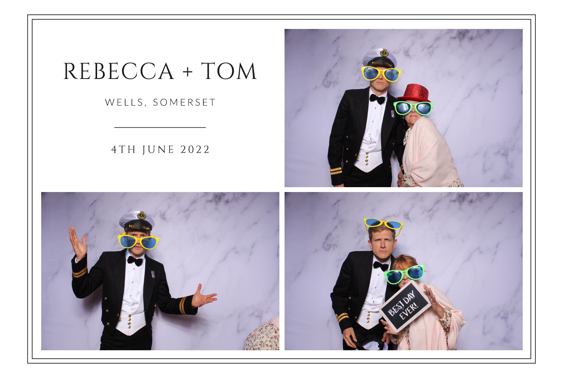 Rebecca and Tom | View more photos from the event at images.mobile-photo-booth.com/u/MobilePhotoBoothUK/Rebecca-and-Tom