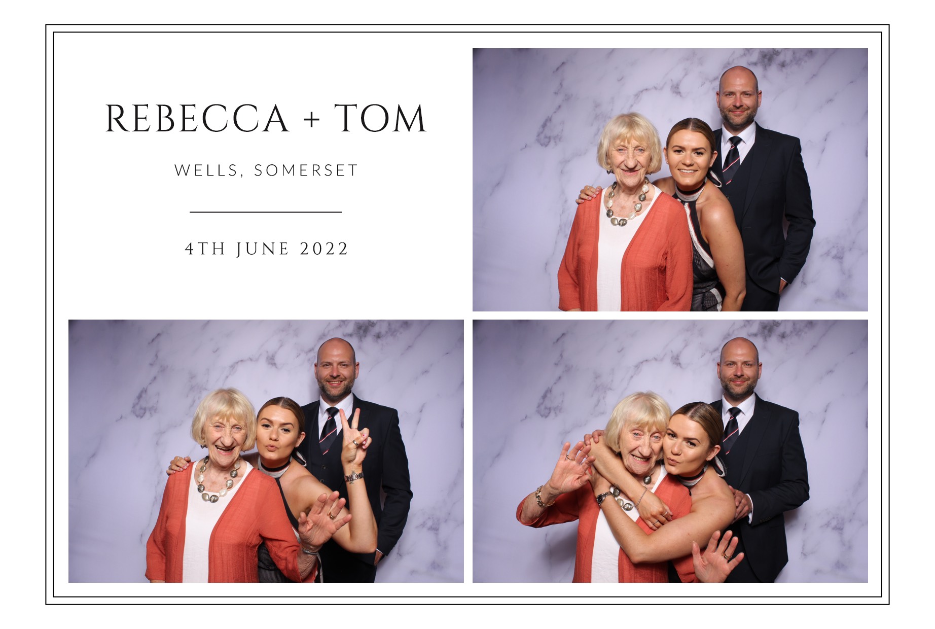 Rebecca and Tom | View more photos from the event at images.mobile-photo-booth.com/u/MobilePhotoBoothUK/Rebecca-and-Tom