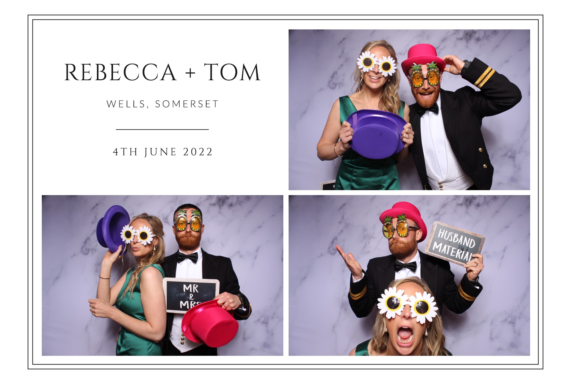 Rebecca and Tom | View more photos from the event at images.mobile-photo-booth.com/u/MobilePhotoBoothUK/Rebecca-and-Tom