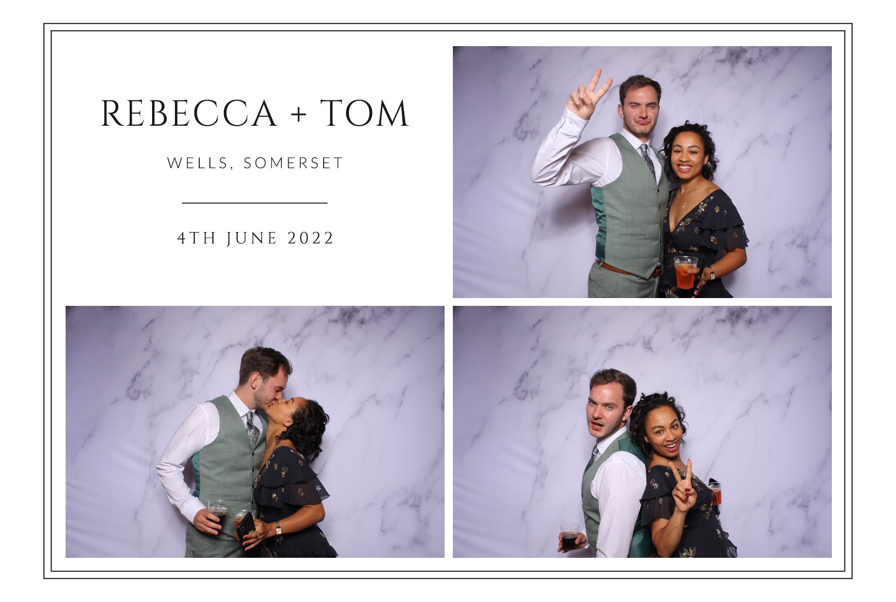 Rebecca and Tom | View more photos from the event at images.mobile-photo-booth.com/u/MobilePhotoBoothUK/Rebecca-and-Tom