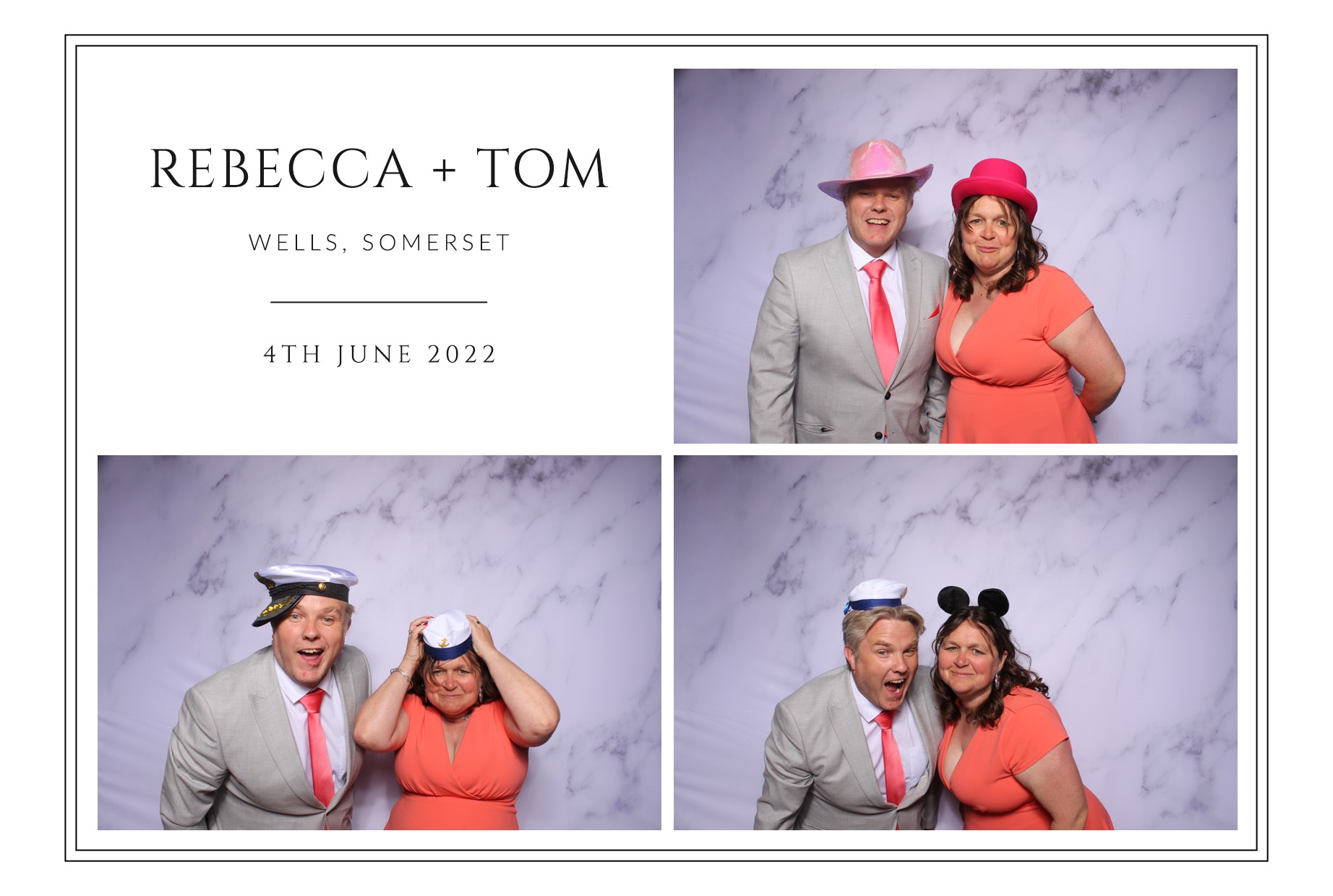 Rebecca and Tom | View more photos from the event at images.mobile-photo-booth.com/u/MobilePhotoBoothUK/Rebecca-and-Tom