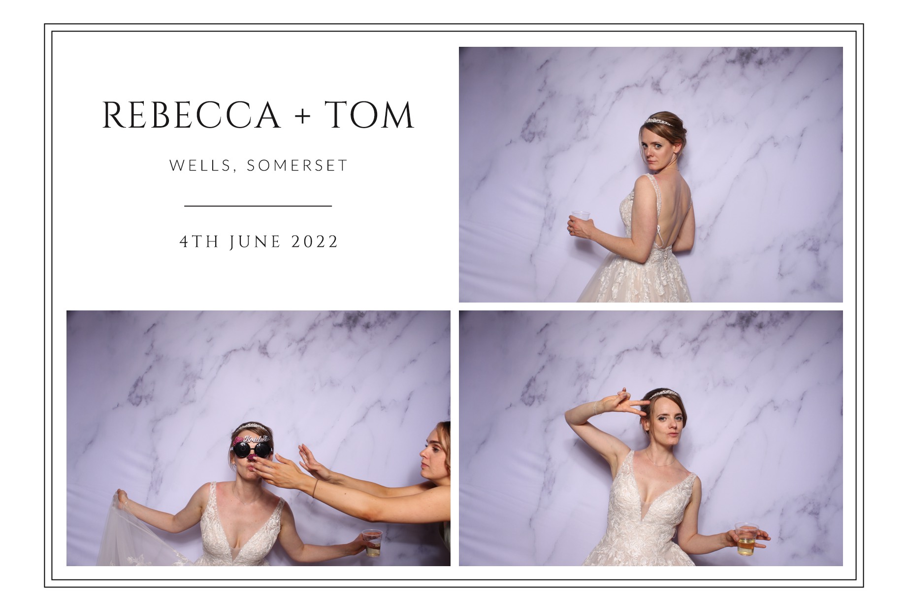 Rebecca and Tom | View more photos from the event at images.mobile-photo-booth.com/u/MobilePhotoBoothUK/Rebecca-and-Tom