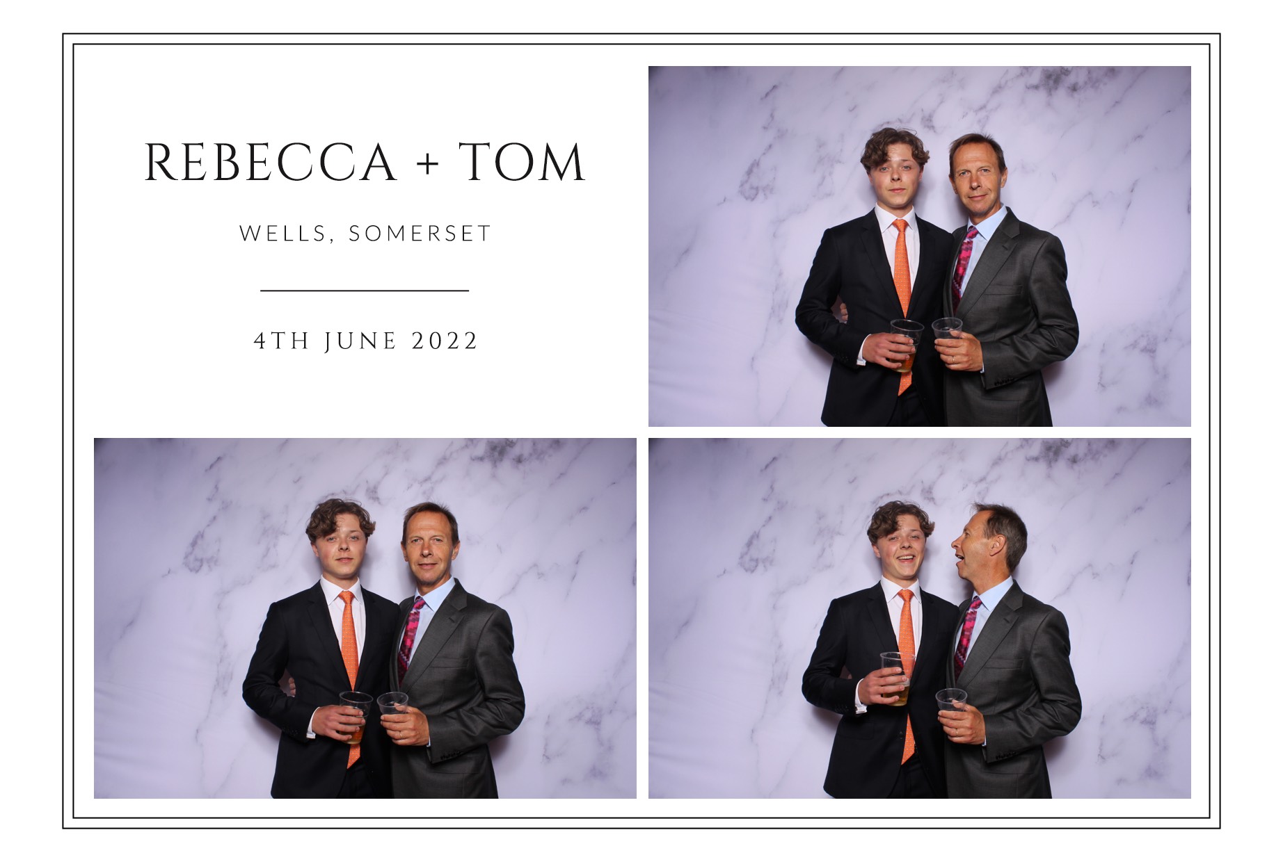 Rebecca and Tom | View more photos from the event at images.mobile-photo-booth.com/u/MobilePhotoBoothUK/Rebecca-and-Tom